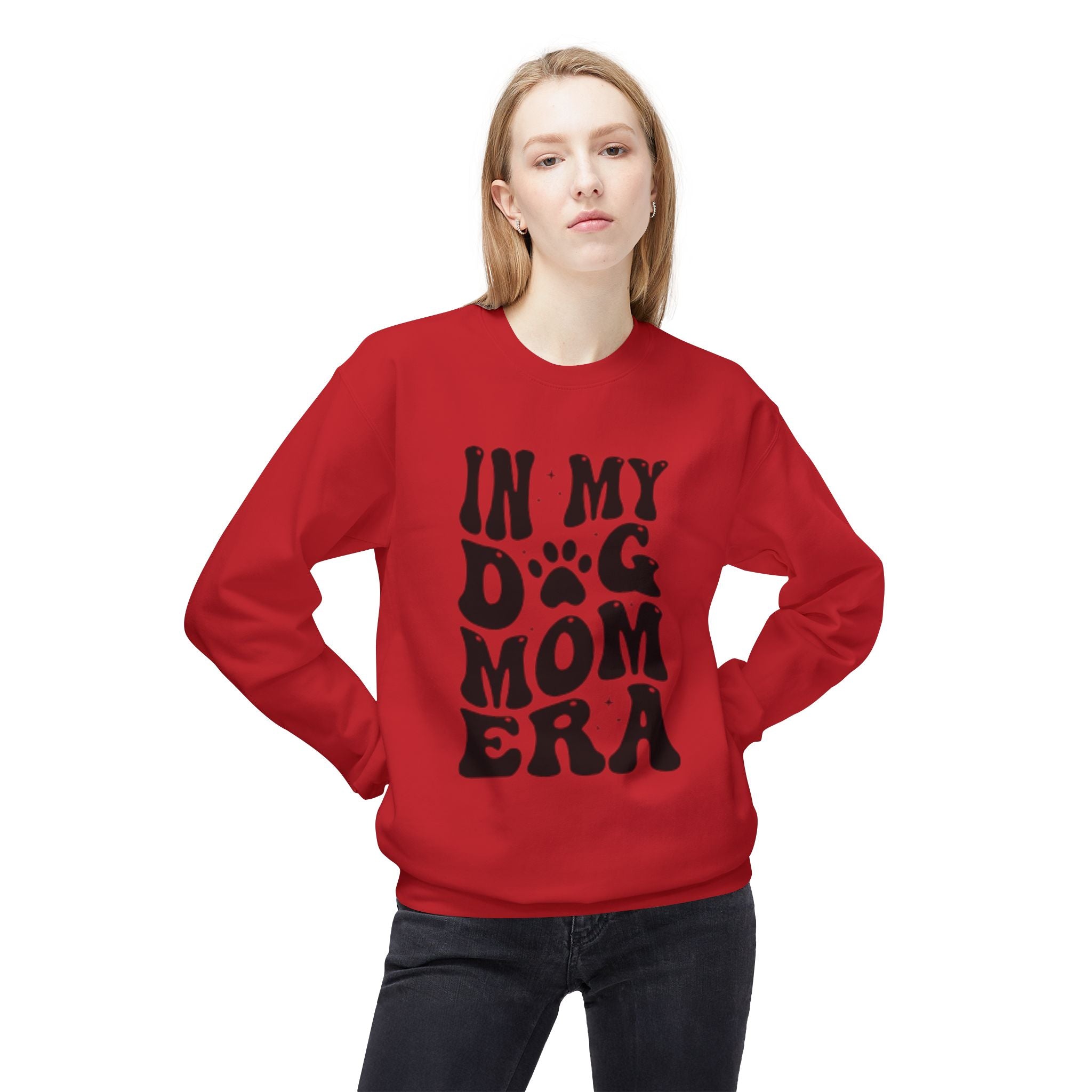 Dog Mom Era Sweatshirt — "In My Dog Mom Era" Paw Print Crewneck