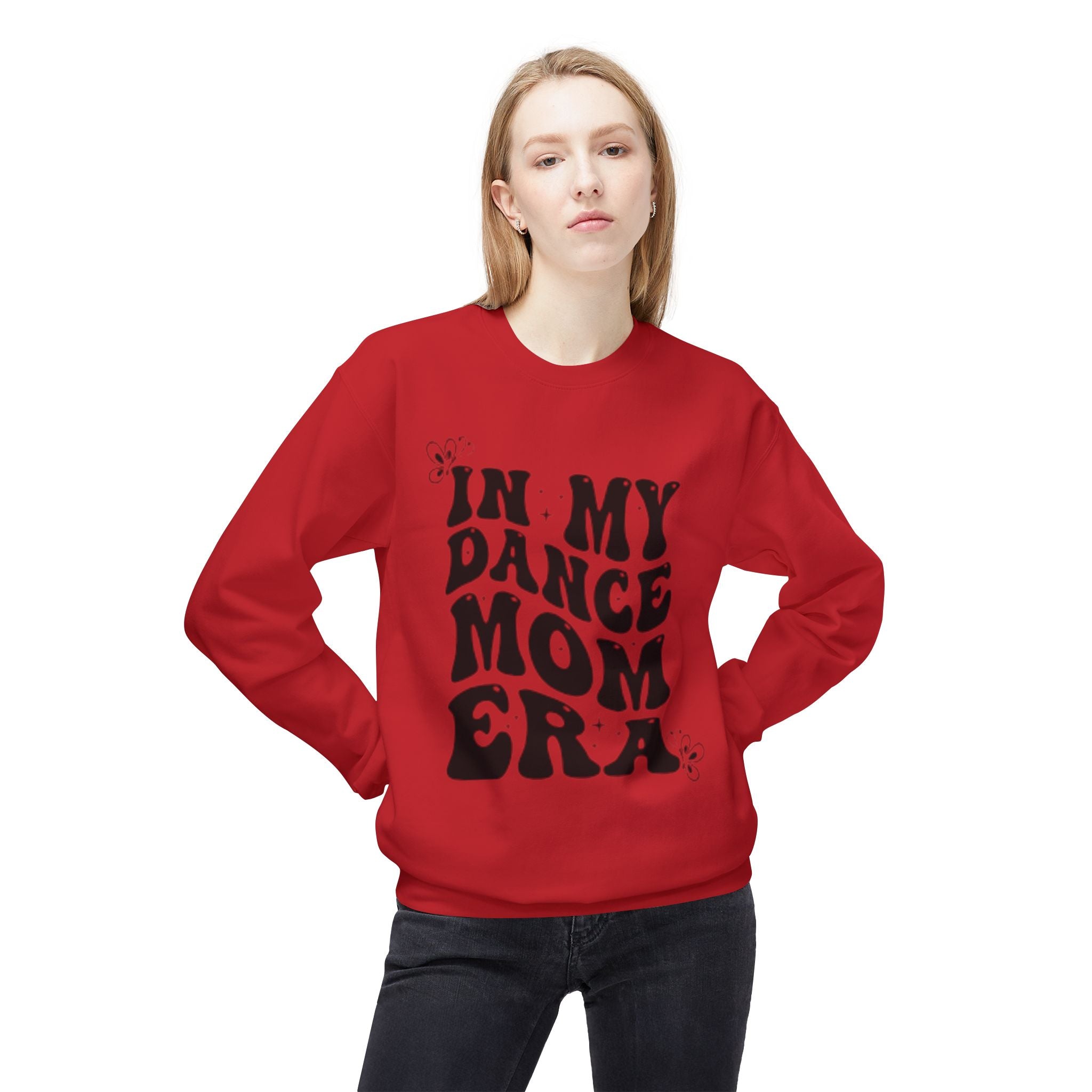 Dance Mom Crewneck Sweatshirt — "In My Dance Mom Era" Retro Script