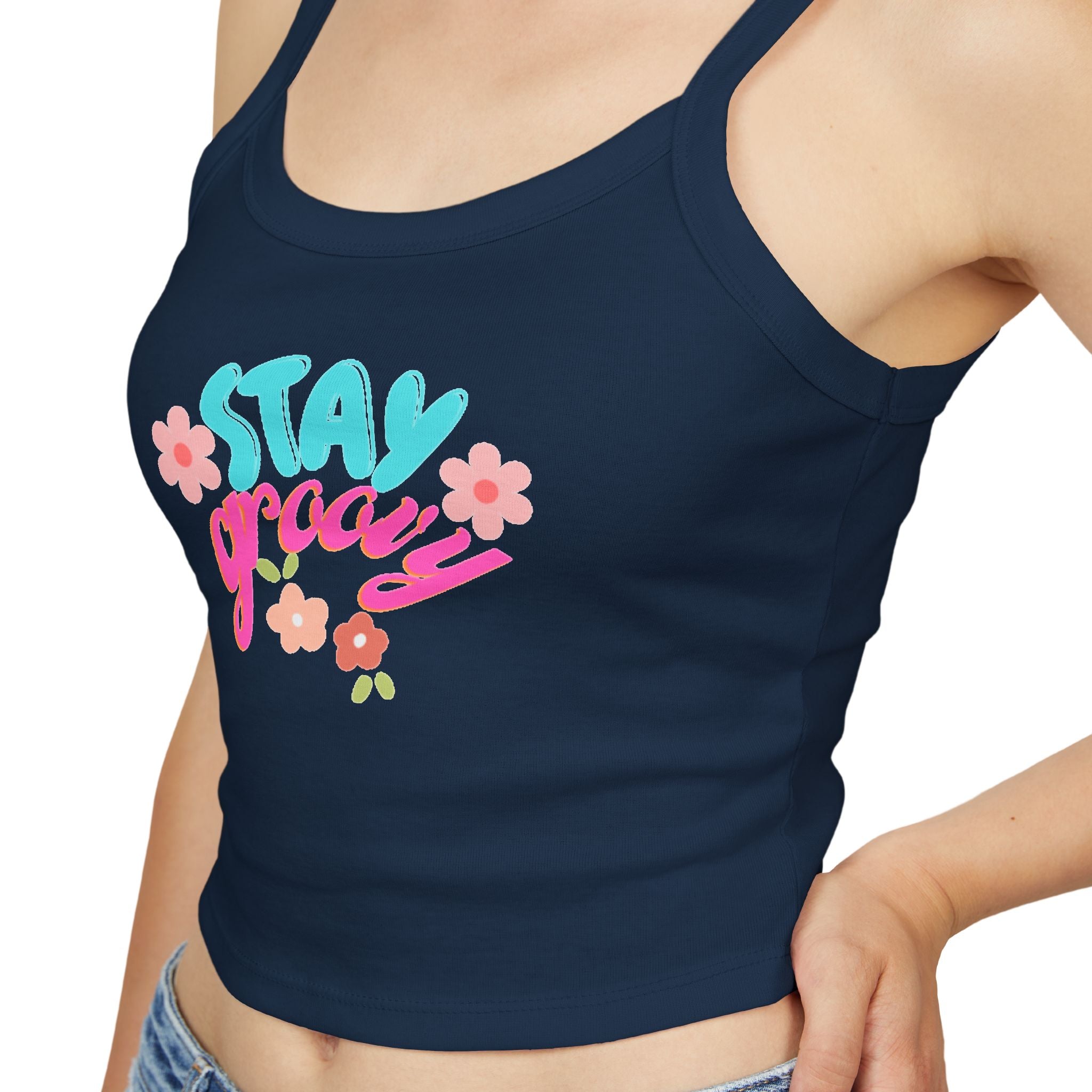 Stay Groovy Floral Tank Top