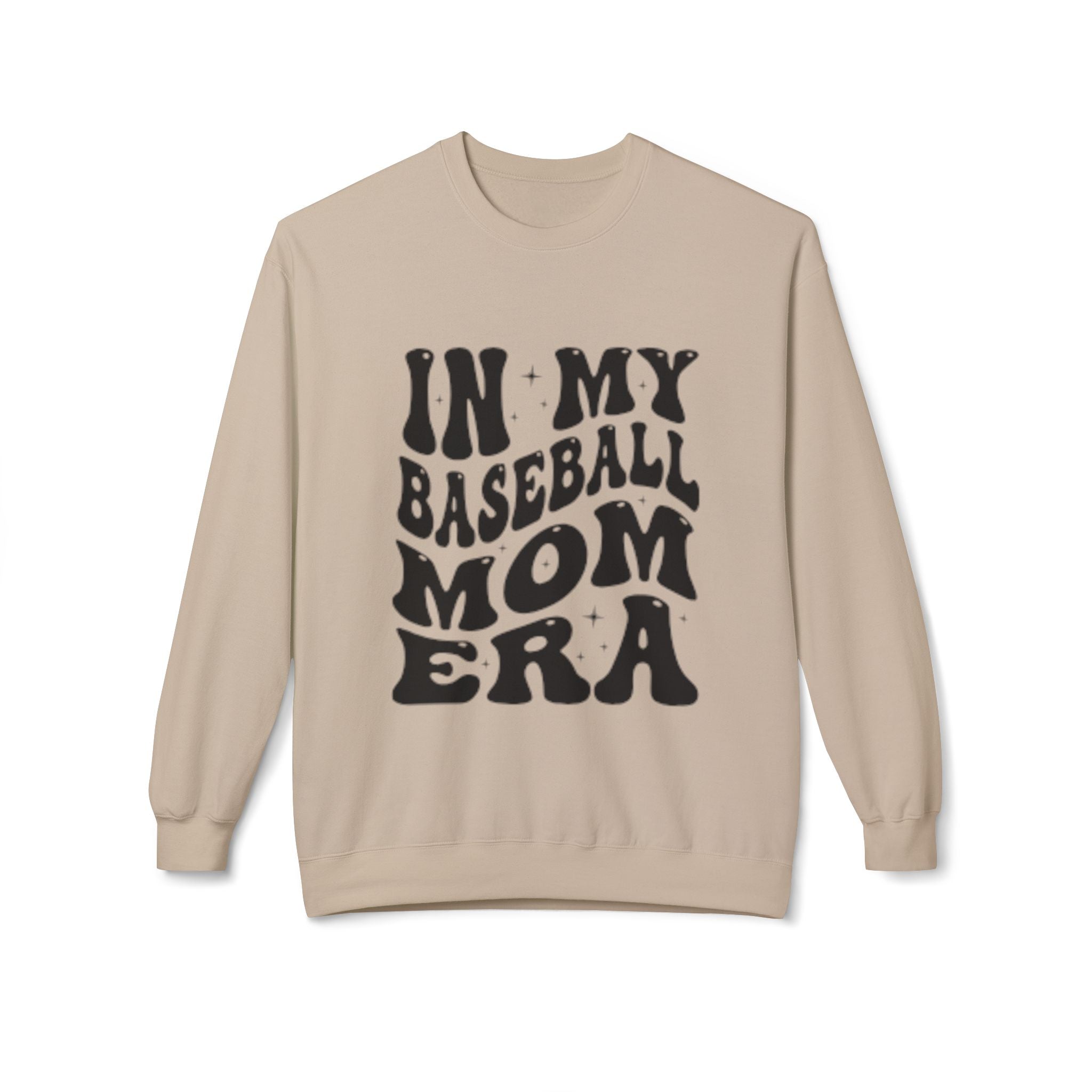 Baseball Mom Crewneck Sweatshirt - "In My Baseball Mom Era" Retro Graphic
