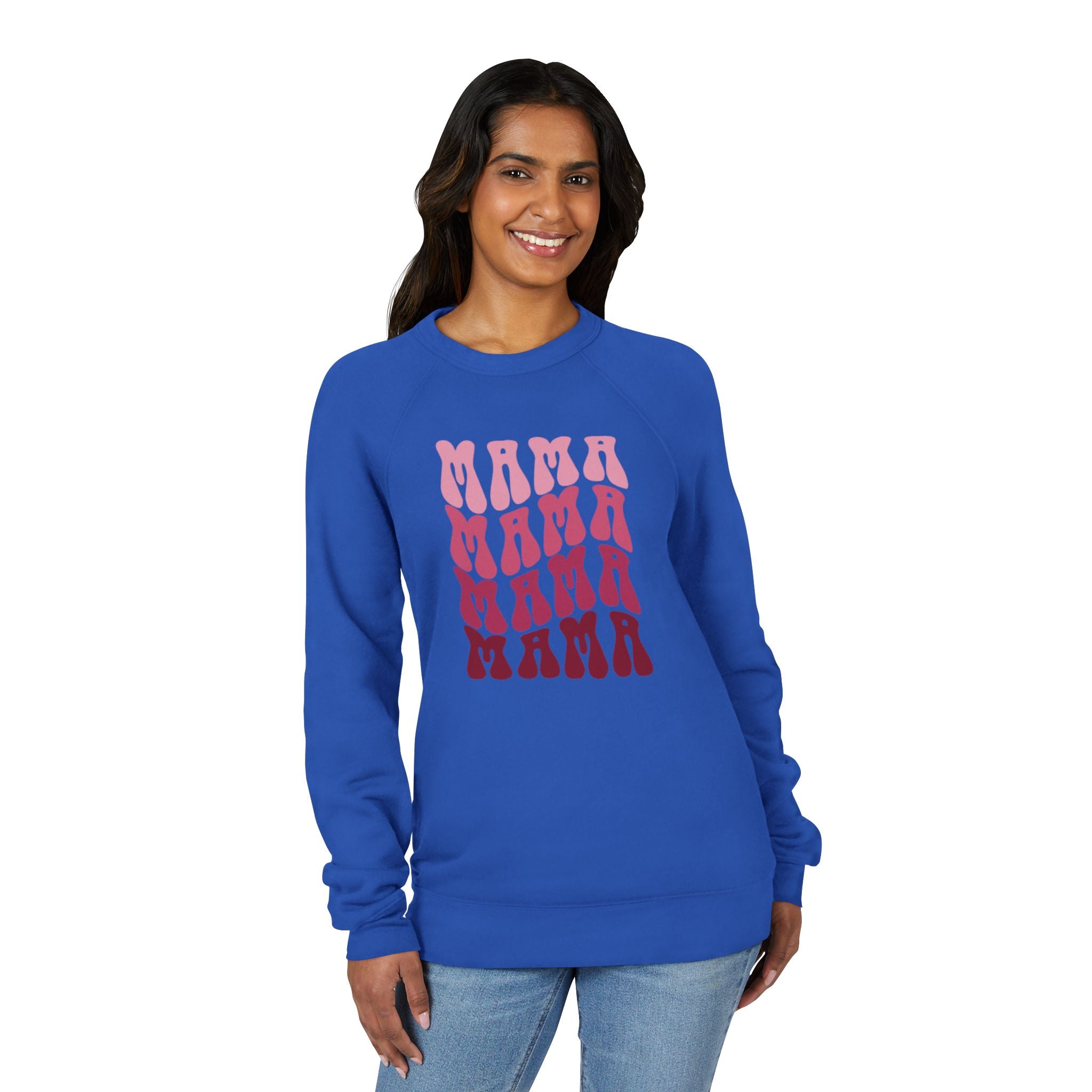 Mama Gradient Graphic Sweatshirt — Retro Pink Mama Crewneck