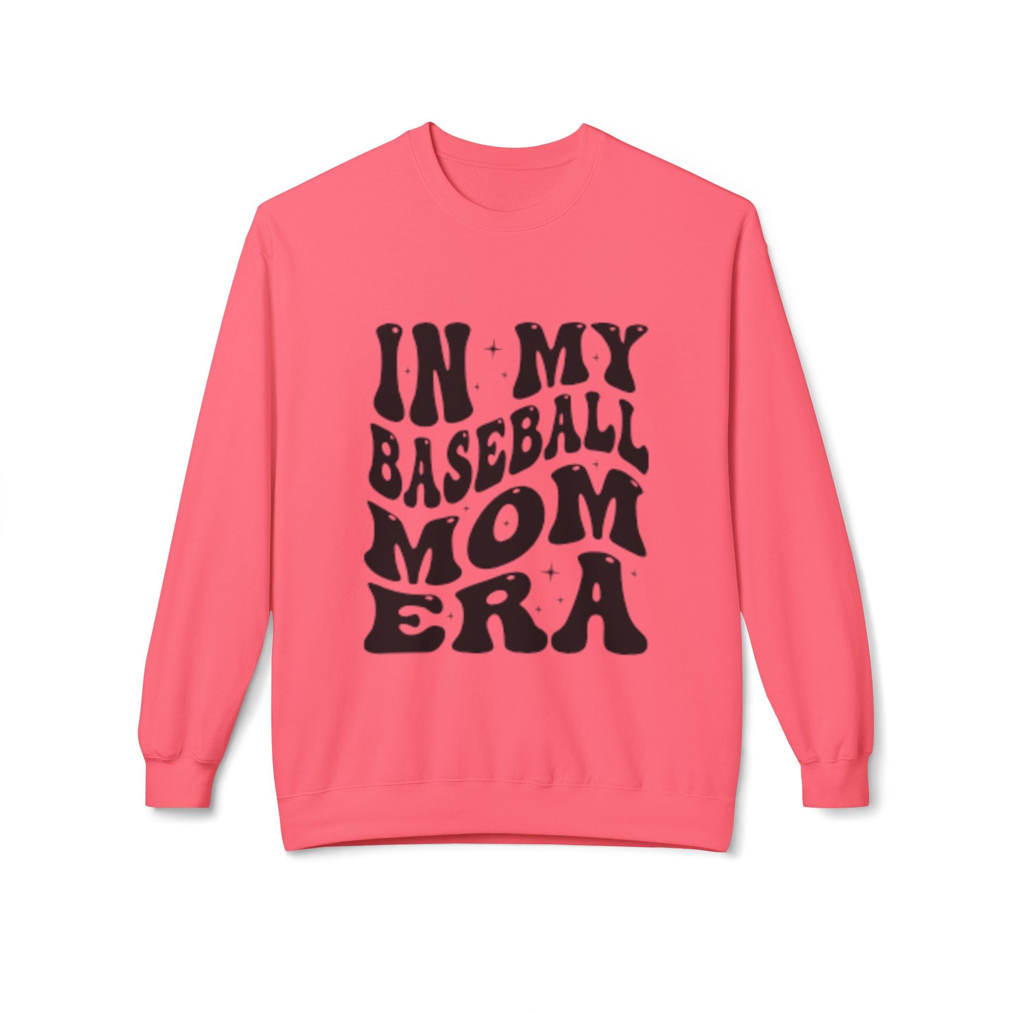 Baseball Mom Crewneck Sweatshirt - "In My Baseball Mom Era" Retro Graphic