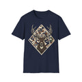 Deer Head Camo T-Shirt — Rustic Hunting Graphic Tee