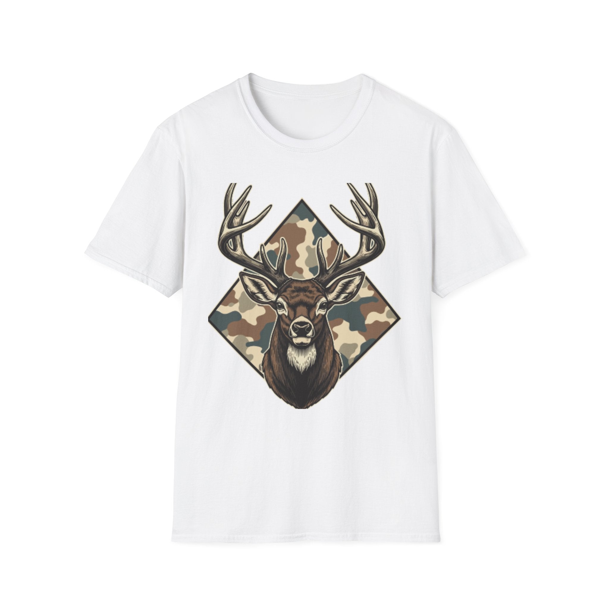 Camo Deer Buck T-Shirt – Graphic Hunting Tee