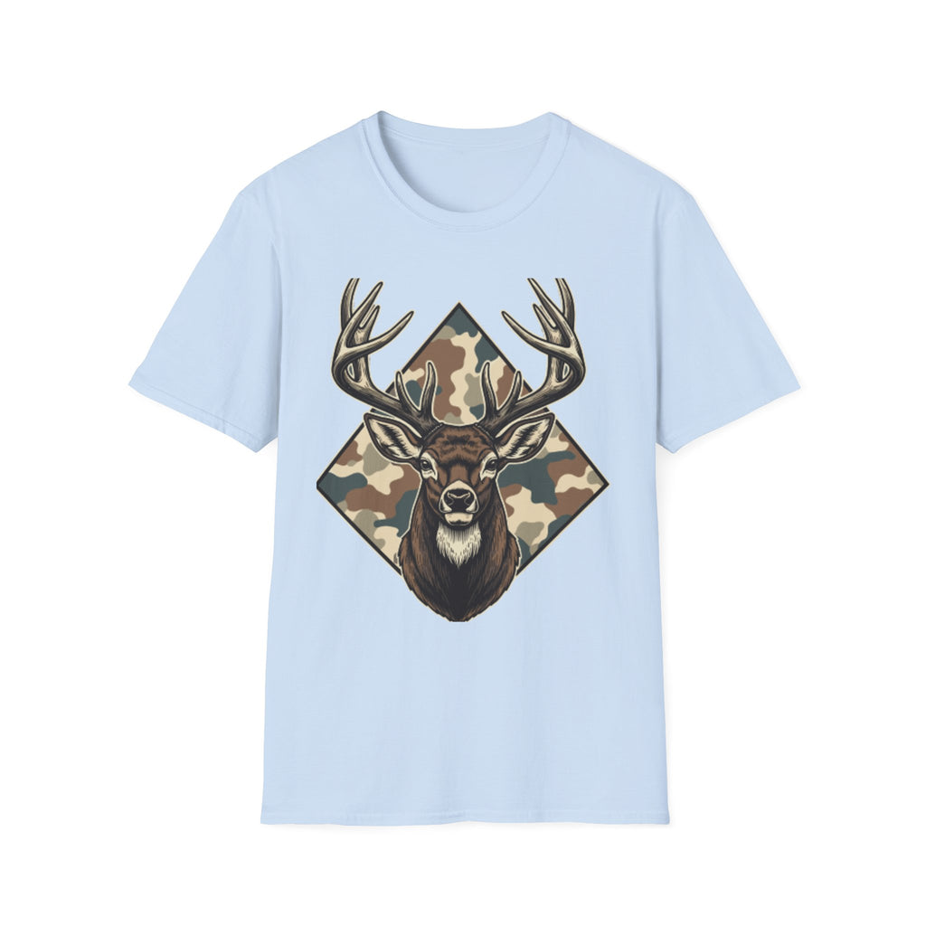 Camo Deer Buck T-Shirt – Graphic Hunting Tee