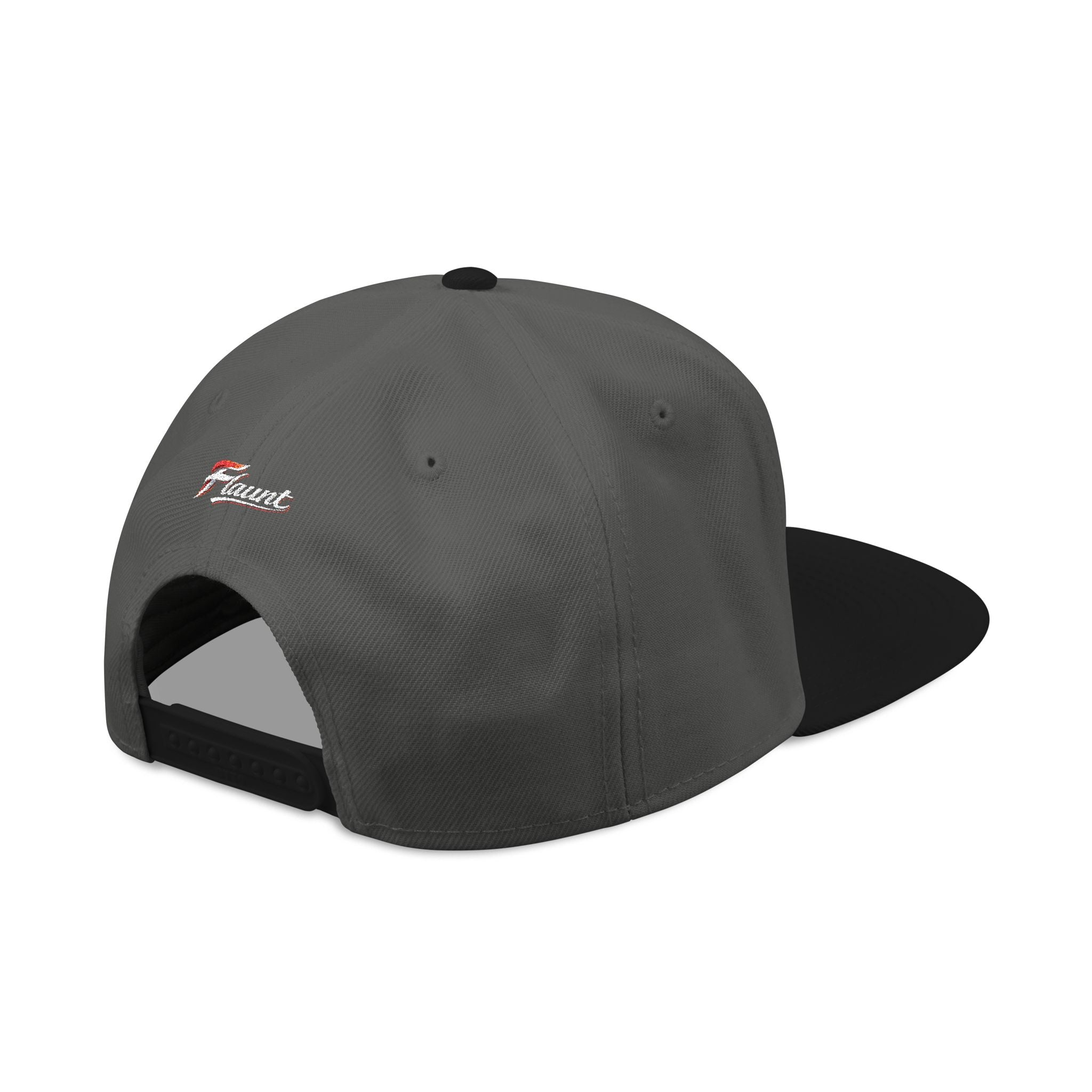 Embroidered 'F' Snapback Hat Lightweight Flat-Brim Cap
