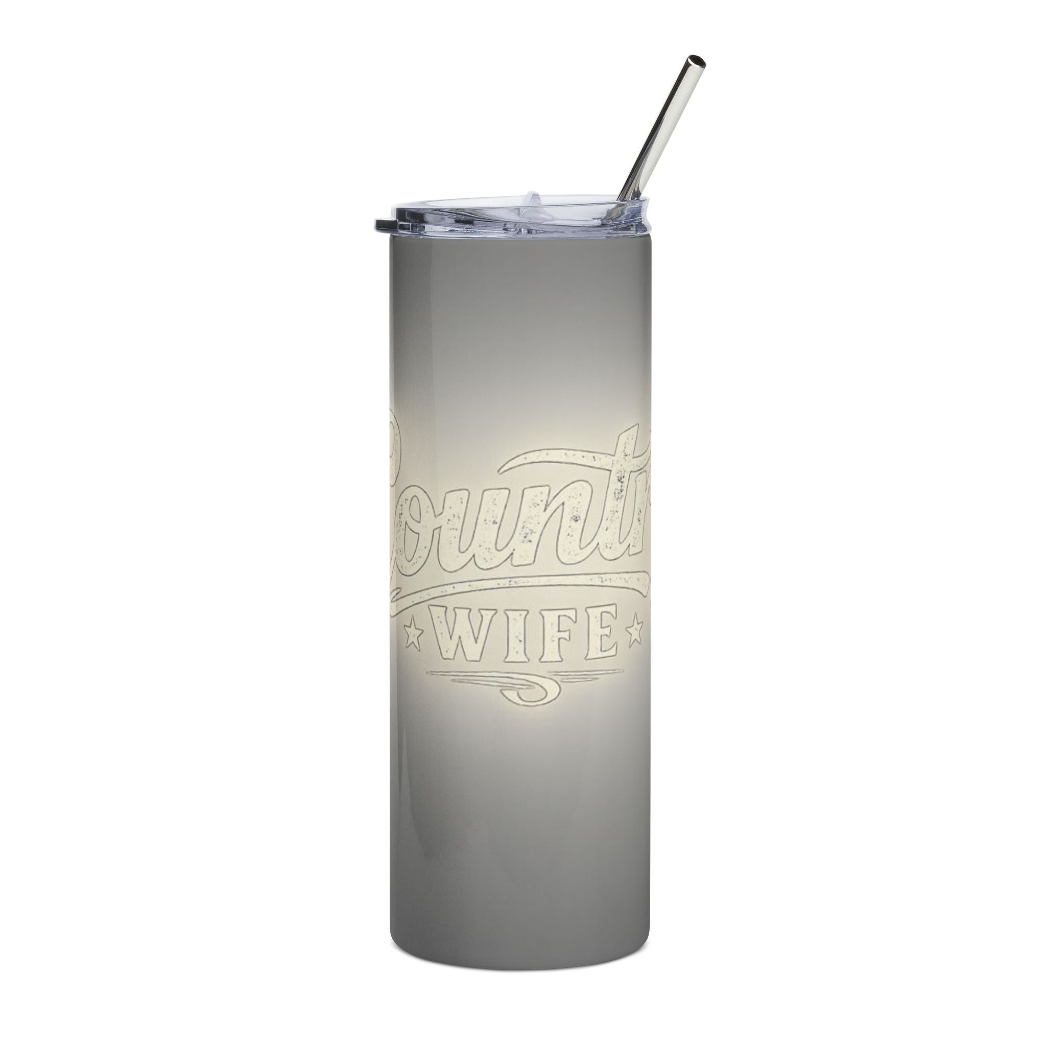 Country Wife 20oz Stainless Steel Tumbler – Insulated Travel Cup