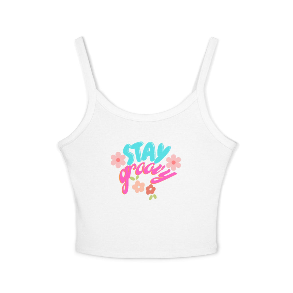 Stay Groovy Floral Tank Top