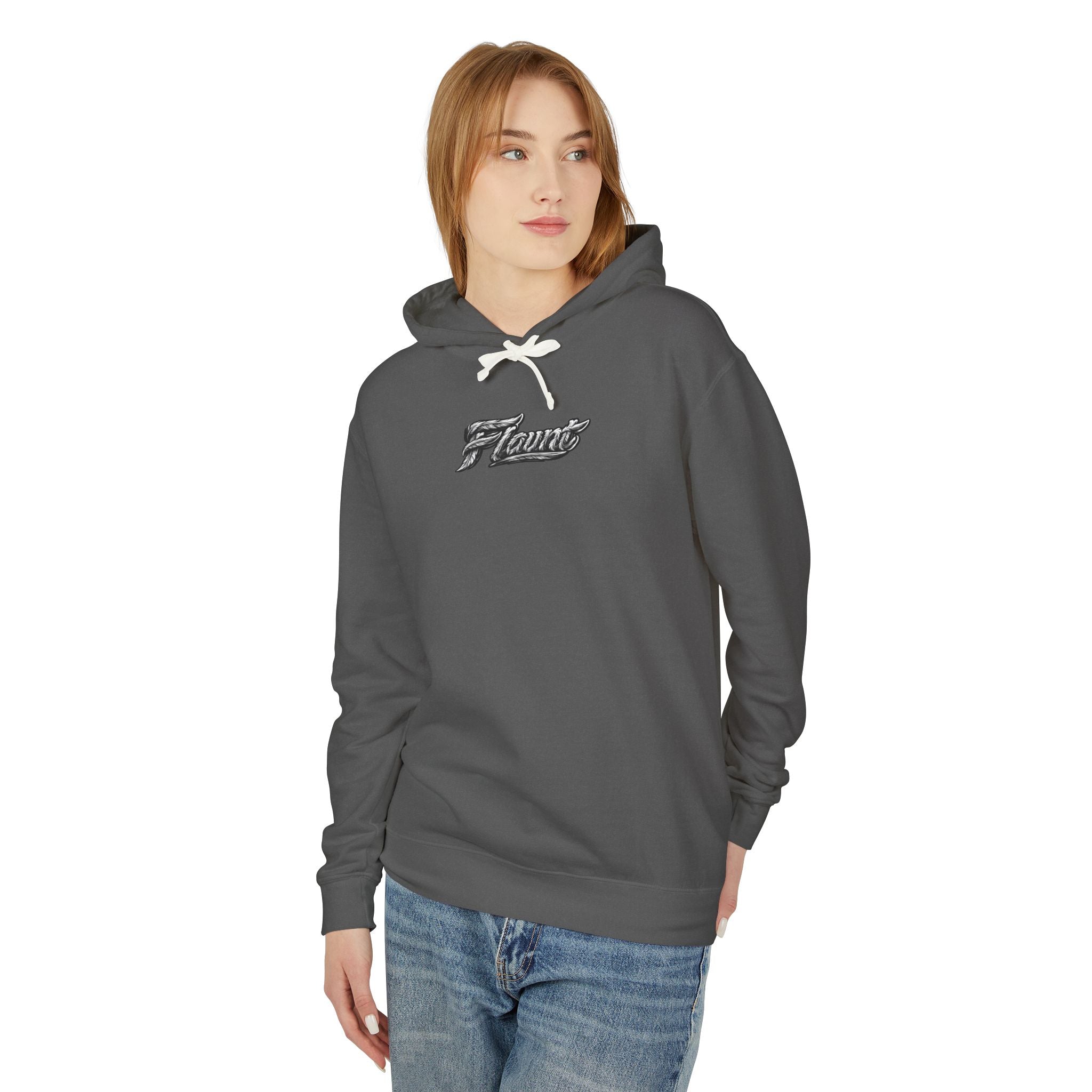 Owl Gaze Hoodie "FLAUNT" Lightweight Hooded Sweatshirt