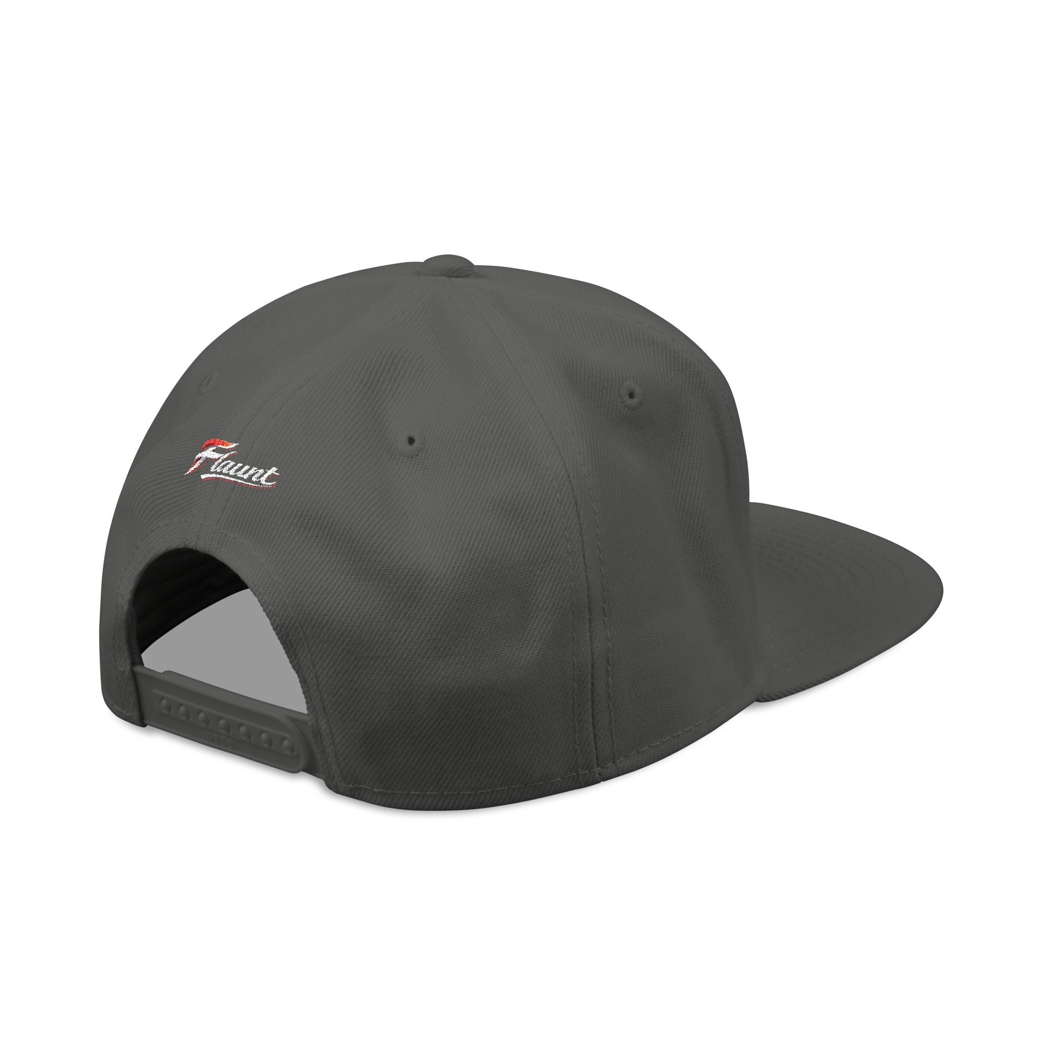 Embroidered 'F' Snapback Hat Lightweight Flat-Brim Cap