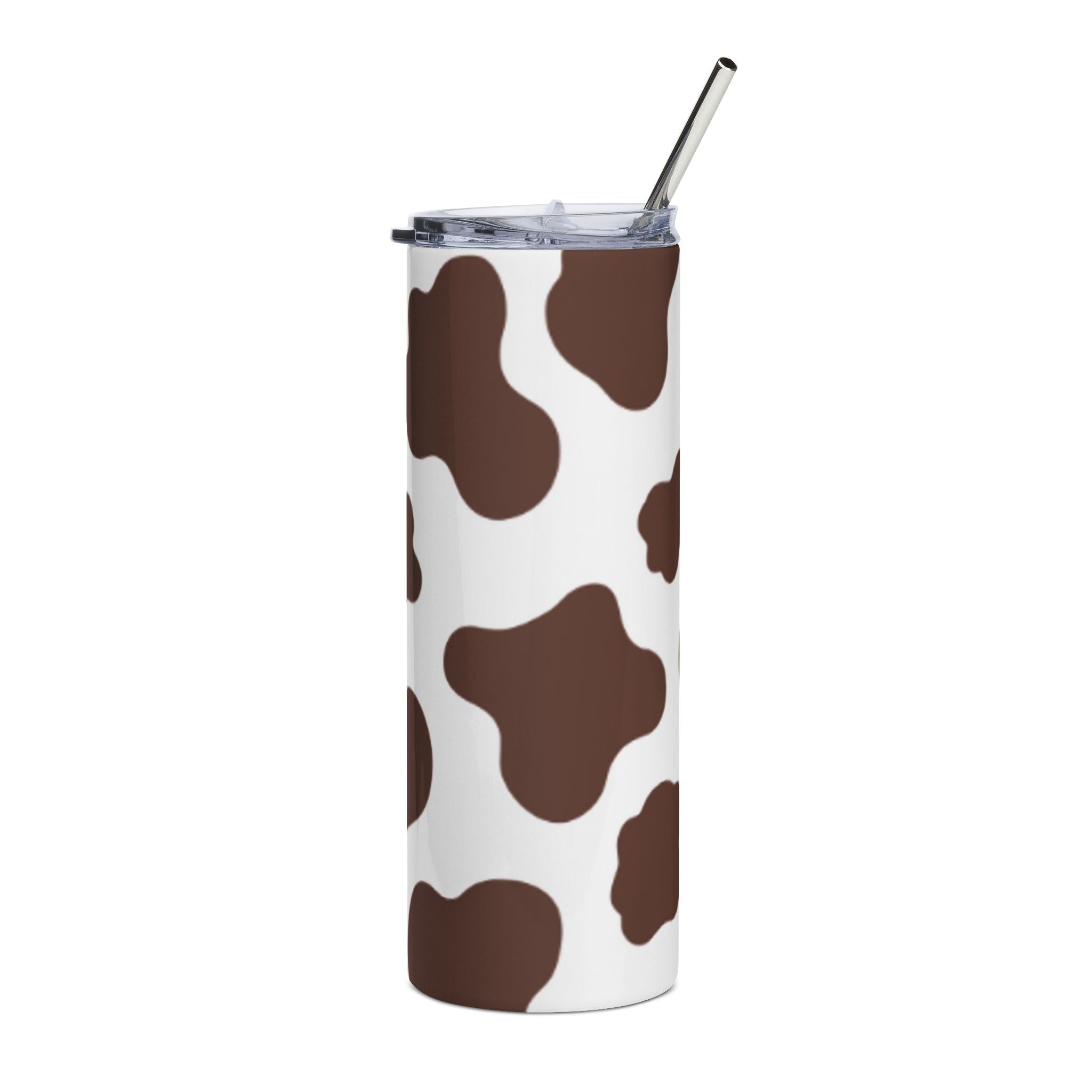 Cow Print 20oz Stainless Tumbler — Insulated Travel Cup