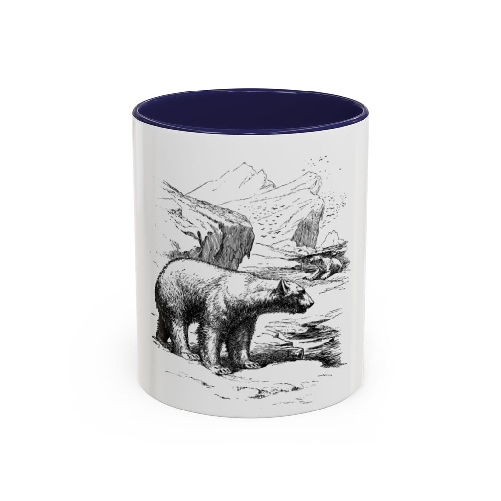 Bear Mountain Coffee Mug — Vintage Wildlife Sketch Accent Mug (11/15oz)