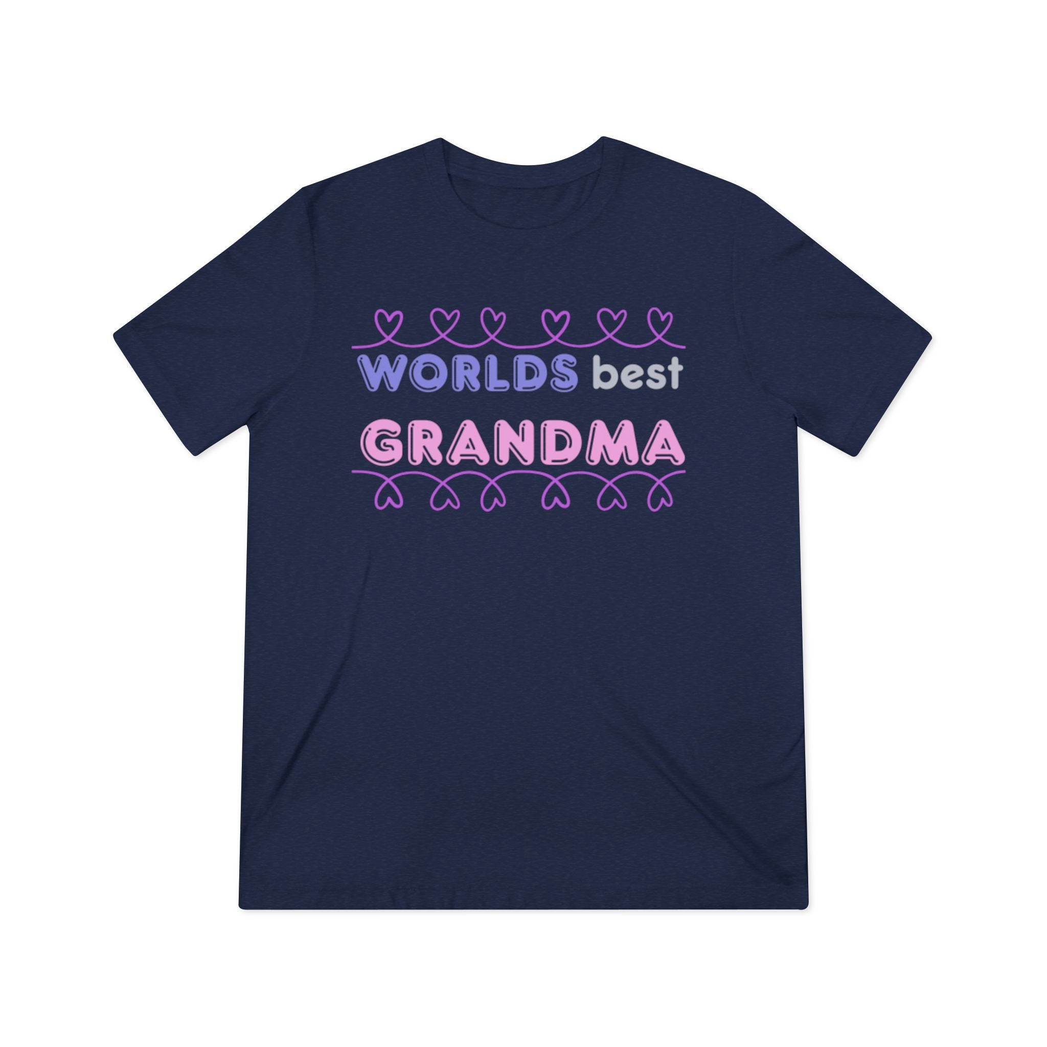 World's Best Grandma T-Shirt — Cute Heart Design, Gift for Grandmother