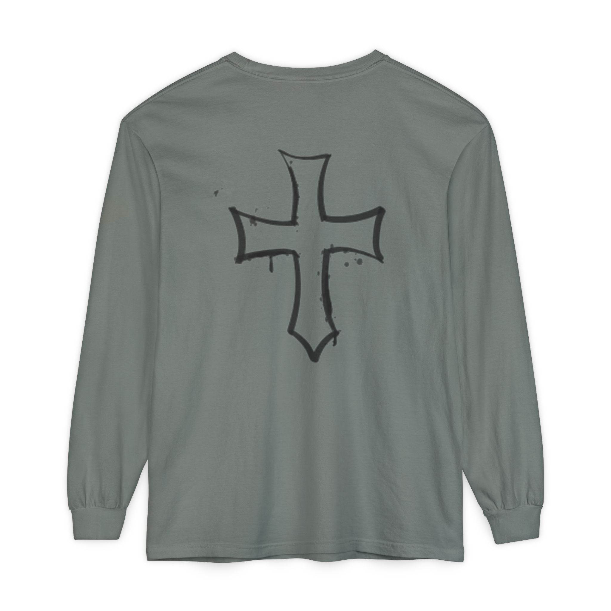 Religious Cross Long Sleeve Tee