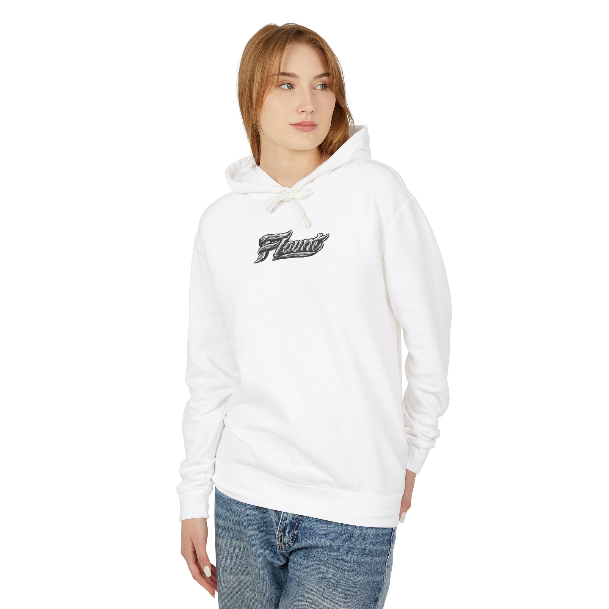 Owl Gaze Hoodie "FLAUNT" Lightweight Hooded Sweatshirt