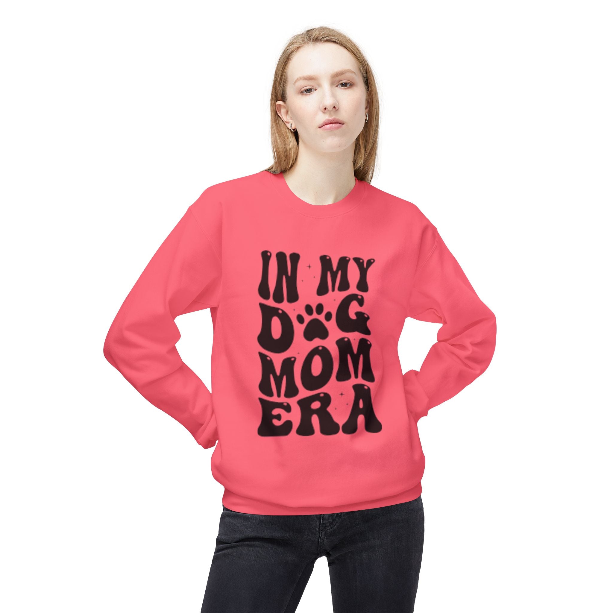 Dog Mom Era Sweatshirt — "In My Dog Mom Era" Paw Print Crewneck