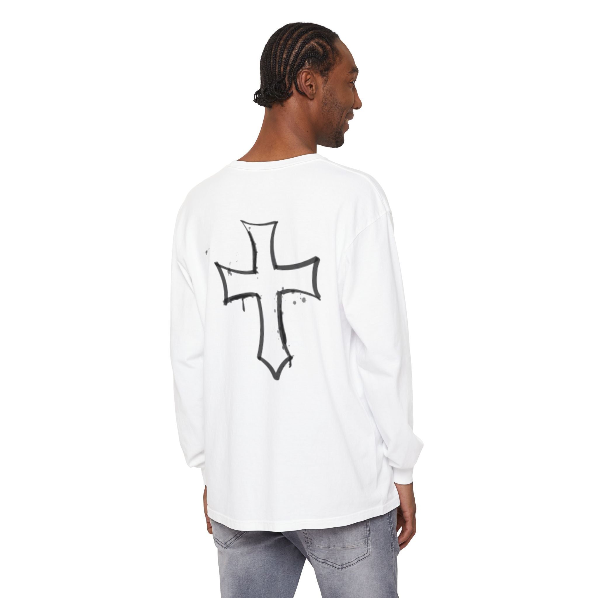 Religious Cross Long Sleeve Tee