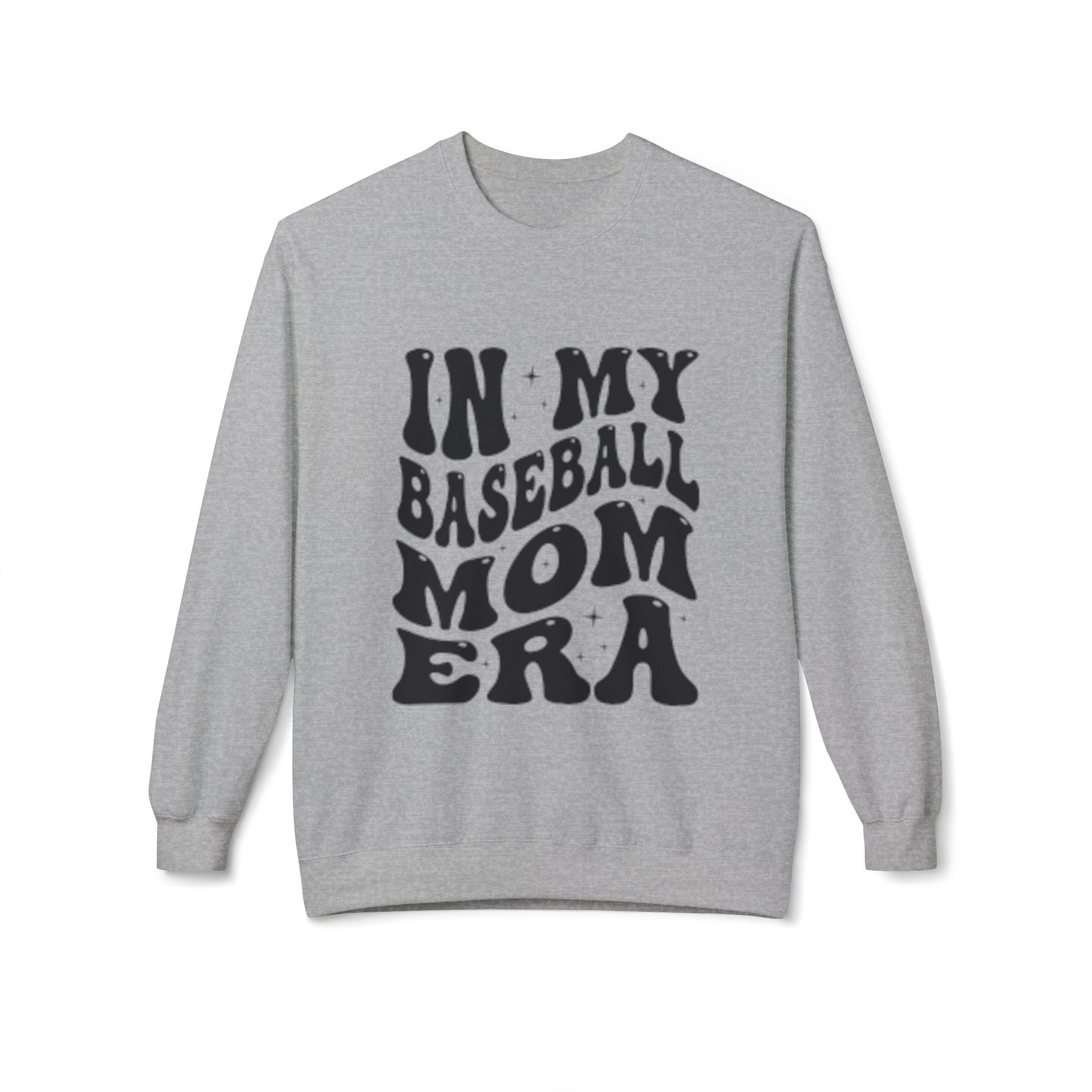 Baseball Mom Crewneck Sweatshirt - "In My Baseball Mom Era" Retro Graphic