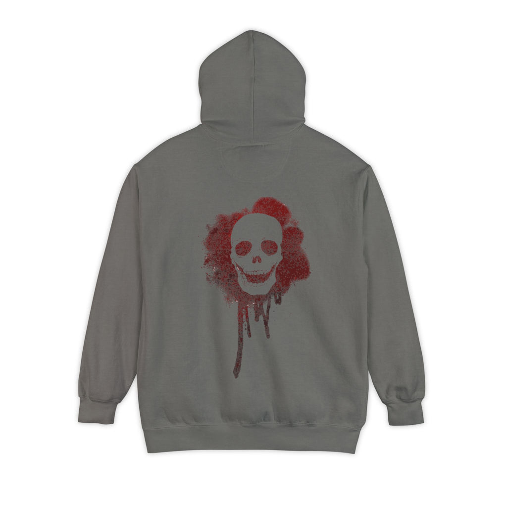 Skull Drip Hoodie — Graphic Garment-Dyed Pullover