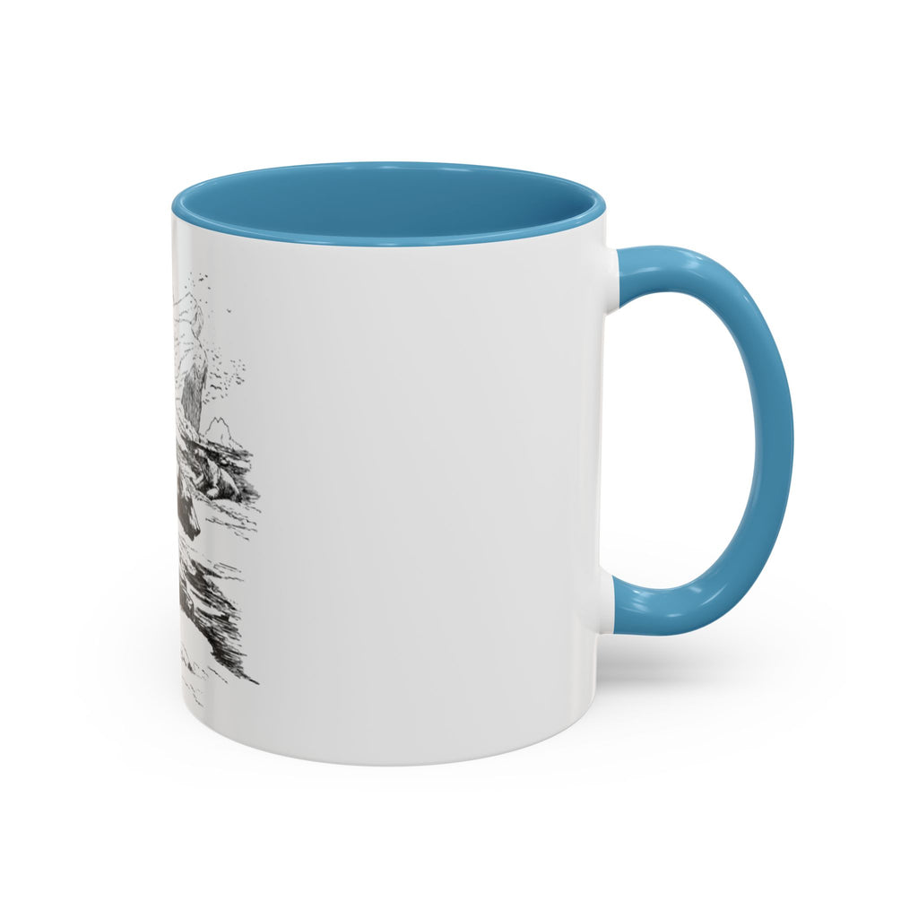 Bear Mountain Coffee Mug — Vintage Wildlife Sketch Accent Mug (11/15oz)