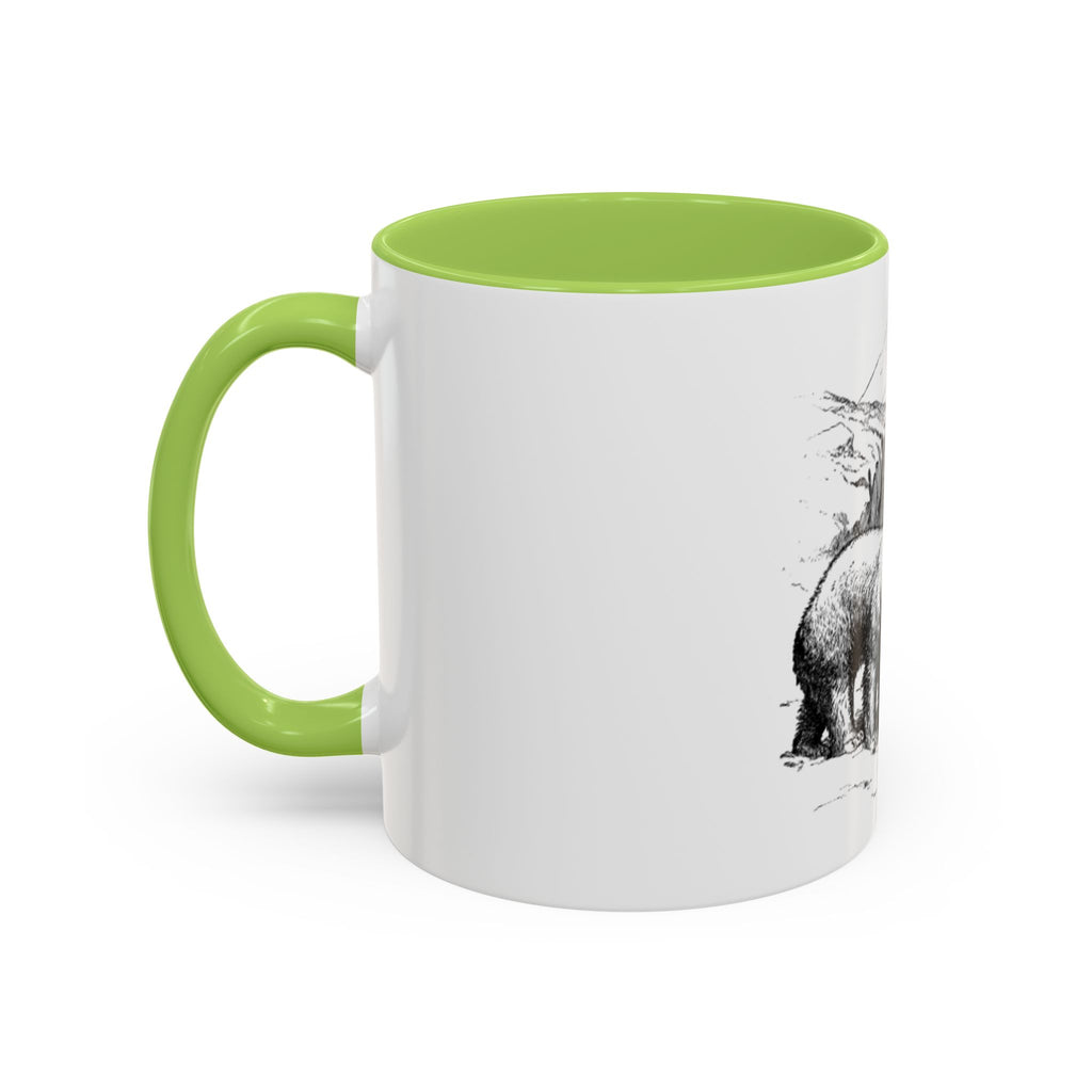 Bear Mountain Coffee Mug — Vintage Wildlife Sketch Accent Mug (11/15oz)