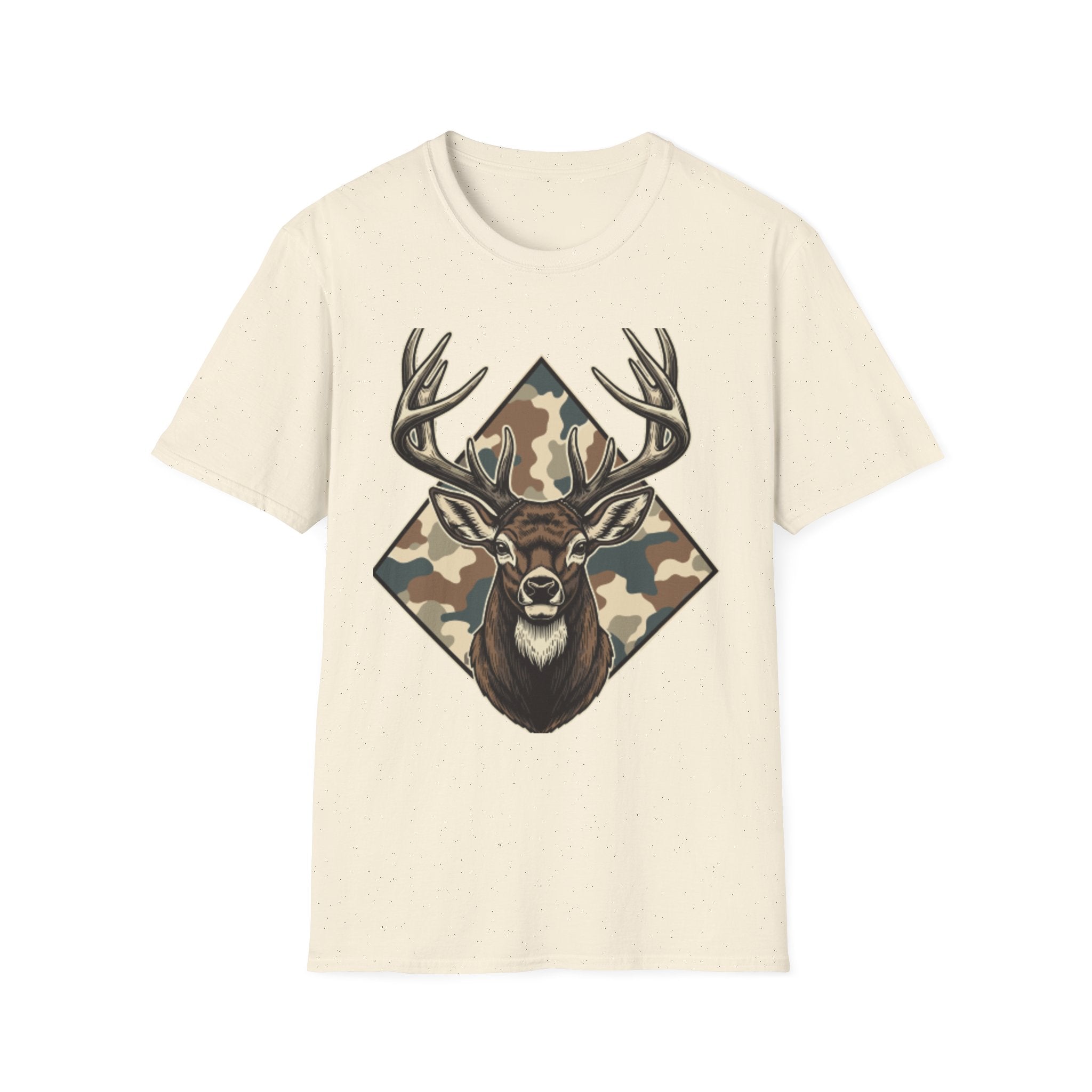 Camo Deer Buck T-Shirt – Graphic Hunting Tee