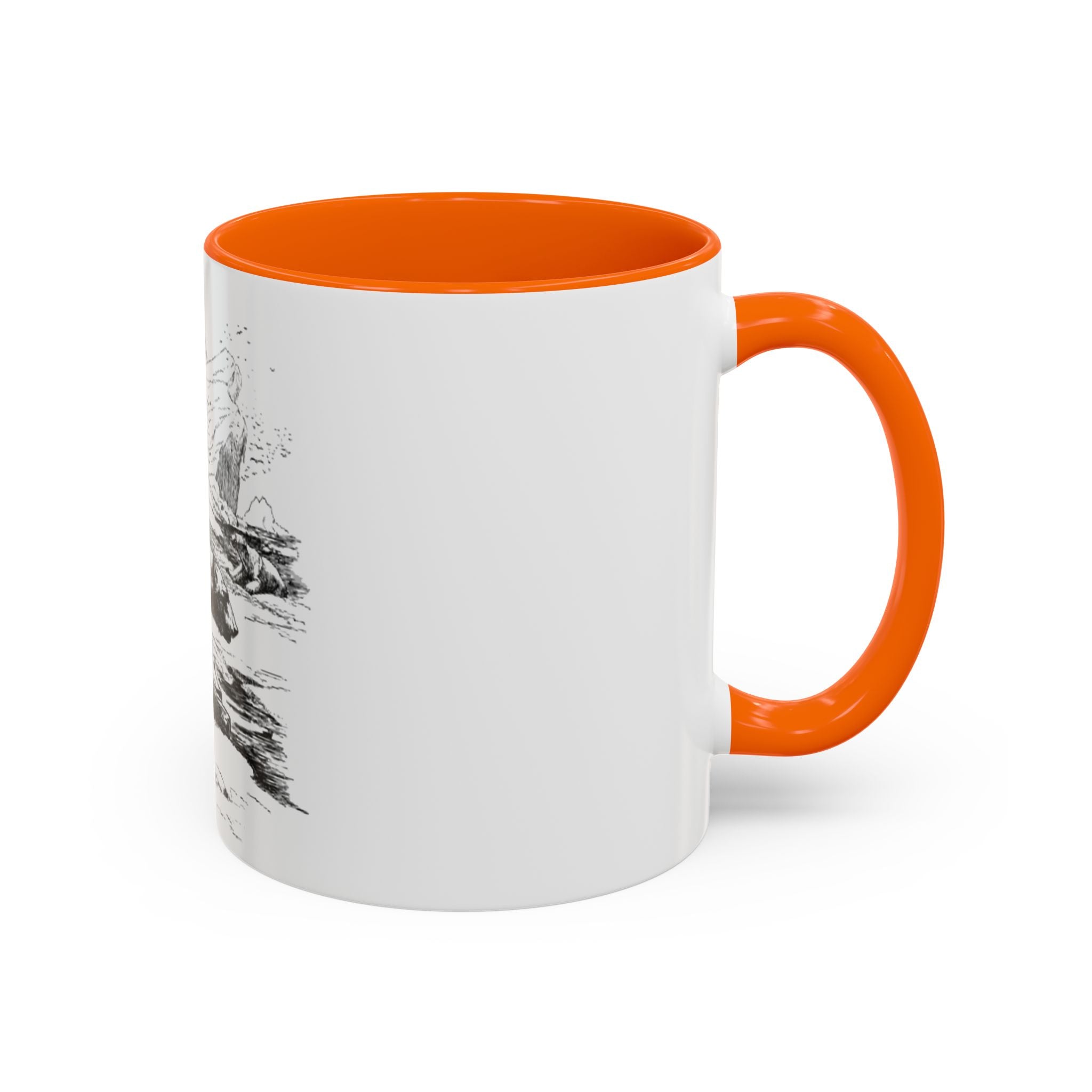 Bear Mountain Coffee Mug — Vintage Wildlife Sketch Accent Mug (11/15oz)