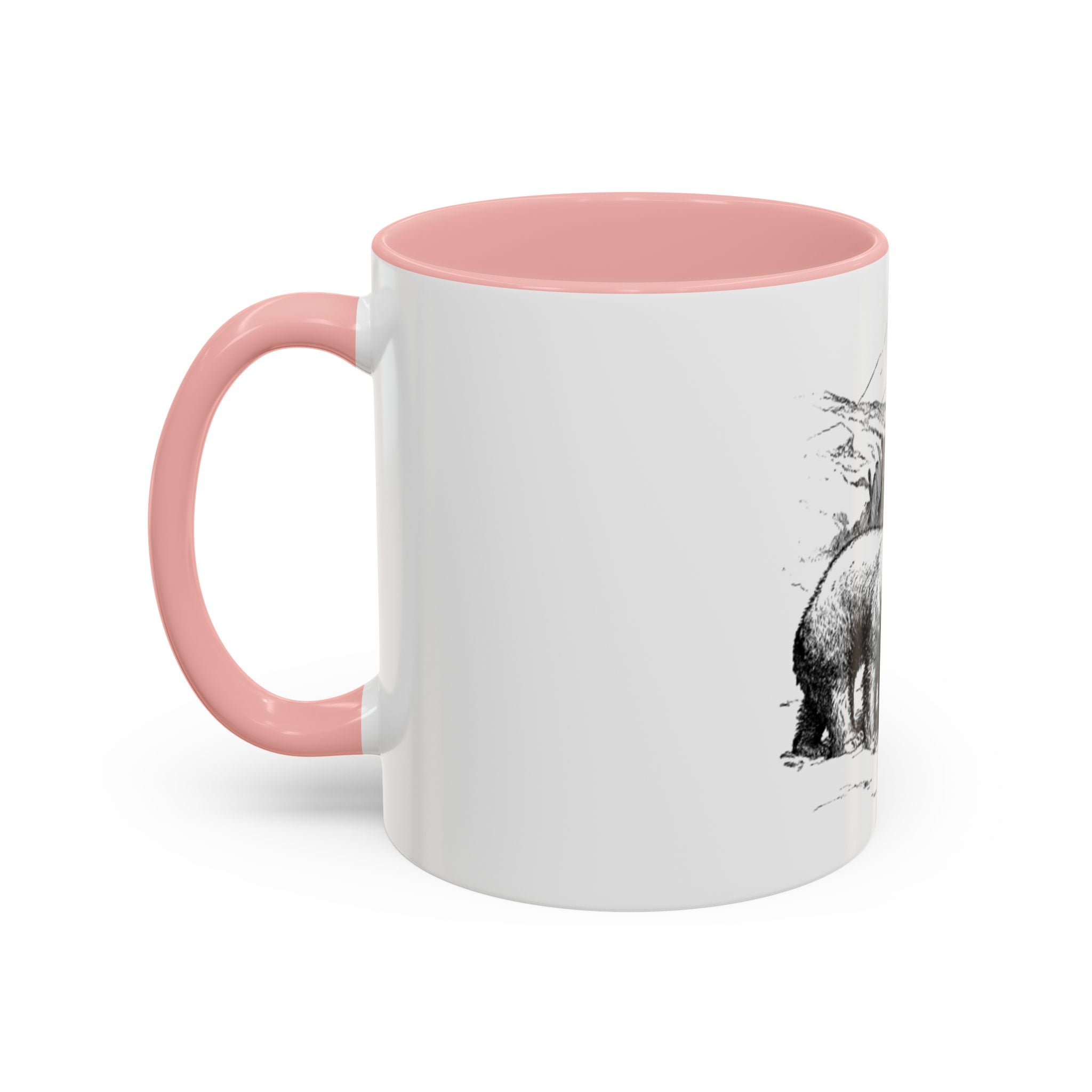 Bear Mountain Coffee Mug — Vintage Wildlife Sketch Accent Mug (11/15oz)