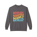 Sunrise Sunburn Sunset Repeat Sweatshirt — Retro Beach Vibes Crewneck