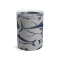 10oz Fish Pattern Tumbler — Insulated Nautical Drink Holder