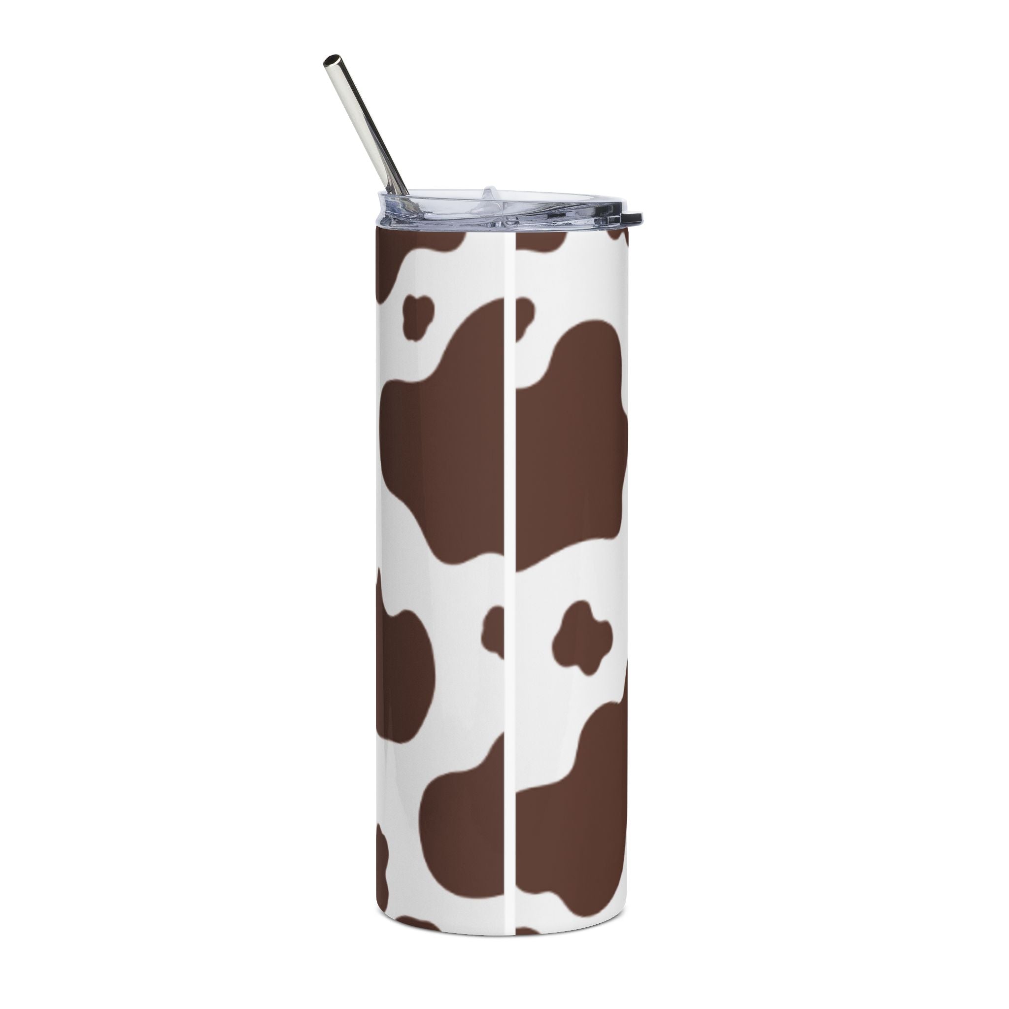 Cow Print 20oz Stainless Tumbler — Insulated Travel Cup