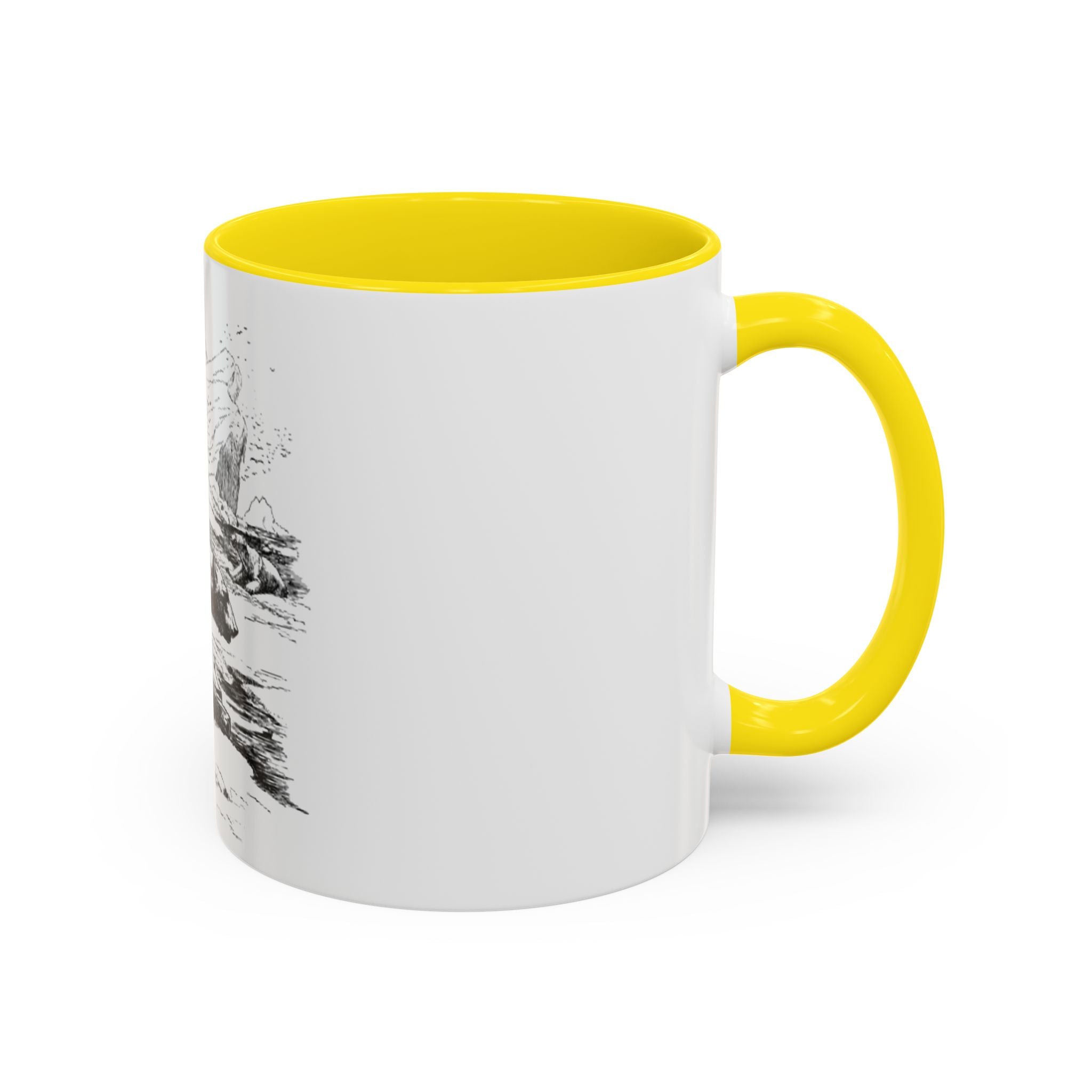 Bear Mountain Coffee Mug — Vintage Wildlife Sketch Accent Mug (11/15oz)