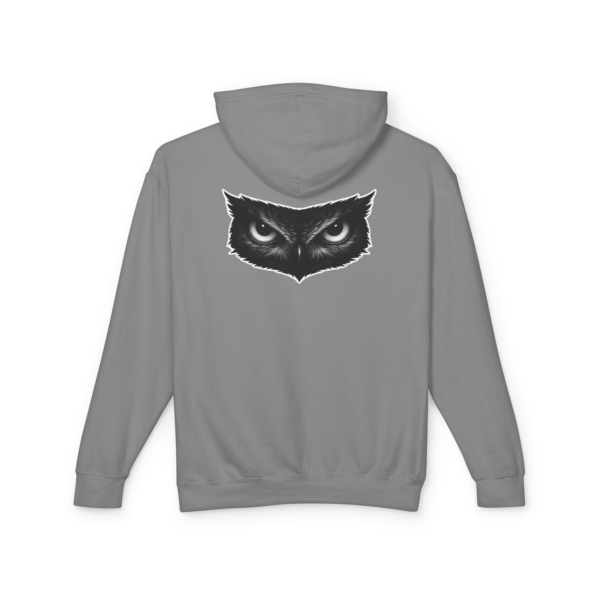 Owl Gaze Hoodie "FLAUNT" Lightweight Hooded Sweatshirt