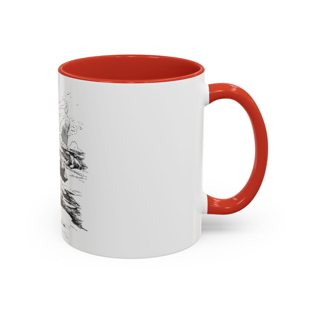 Bear Mountain Coffee Mug — Vintage Wildlife Sketch Accent Mug (11/15oz)