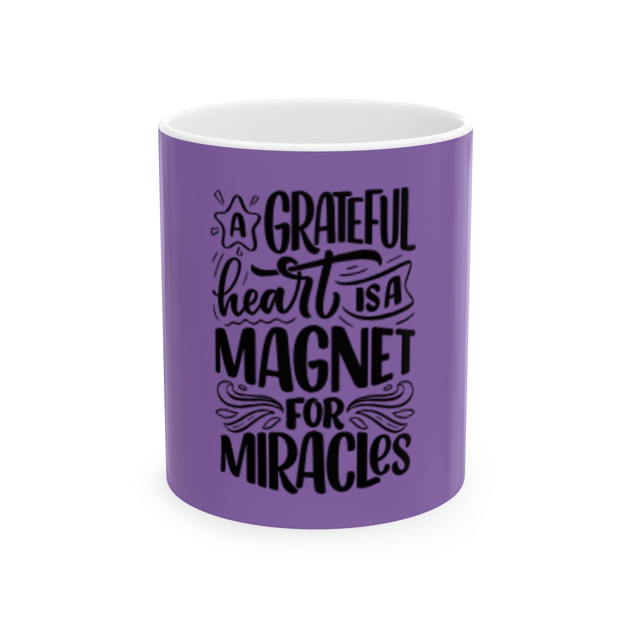 Grateful Heart Mug — Inspirational Ceramic Coffee Cup (11oz & 15oz)