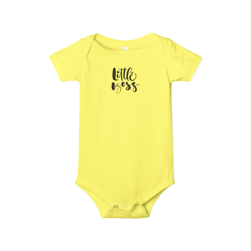 Infant One-Piece – "Little Boss" Cute Baby Bodysuit | Newborn Gift