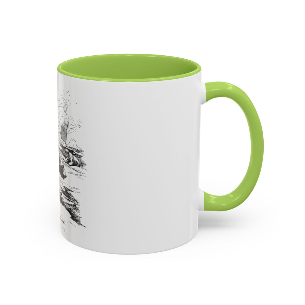 Bear Mountain Coffee Mug — Vintage Wildlife Sketch Accent Mug (11/15oz)