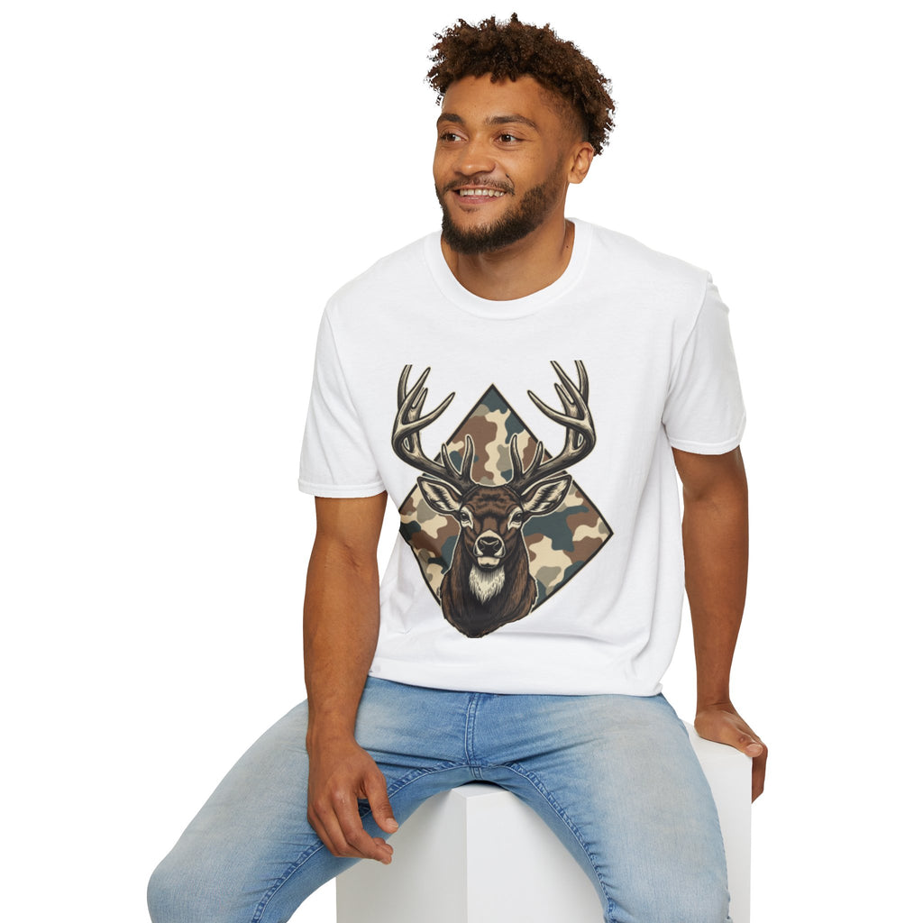 Camo Deer Buck T-Shirt – Graphic Hunting Tee