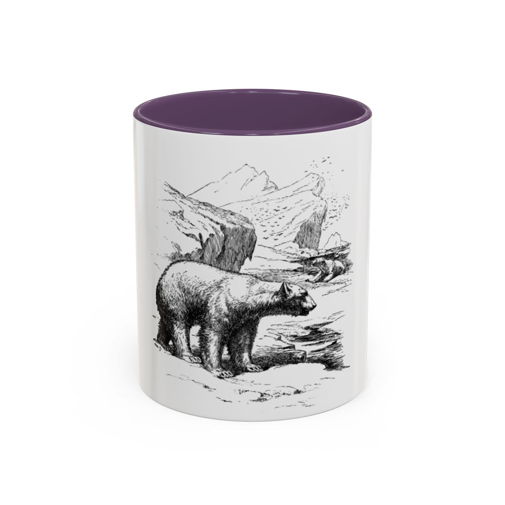 Bear Mountain Coffee Mug — Vintage Wildlife Sketch Accent Mug (11/15oz)