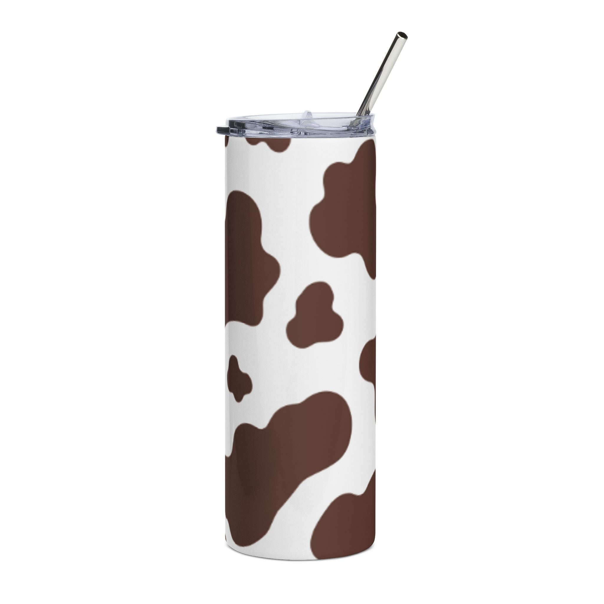 Cow Print 20oz Stainless Tumbler — Insulated Travel Cup