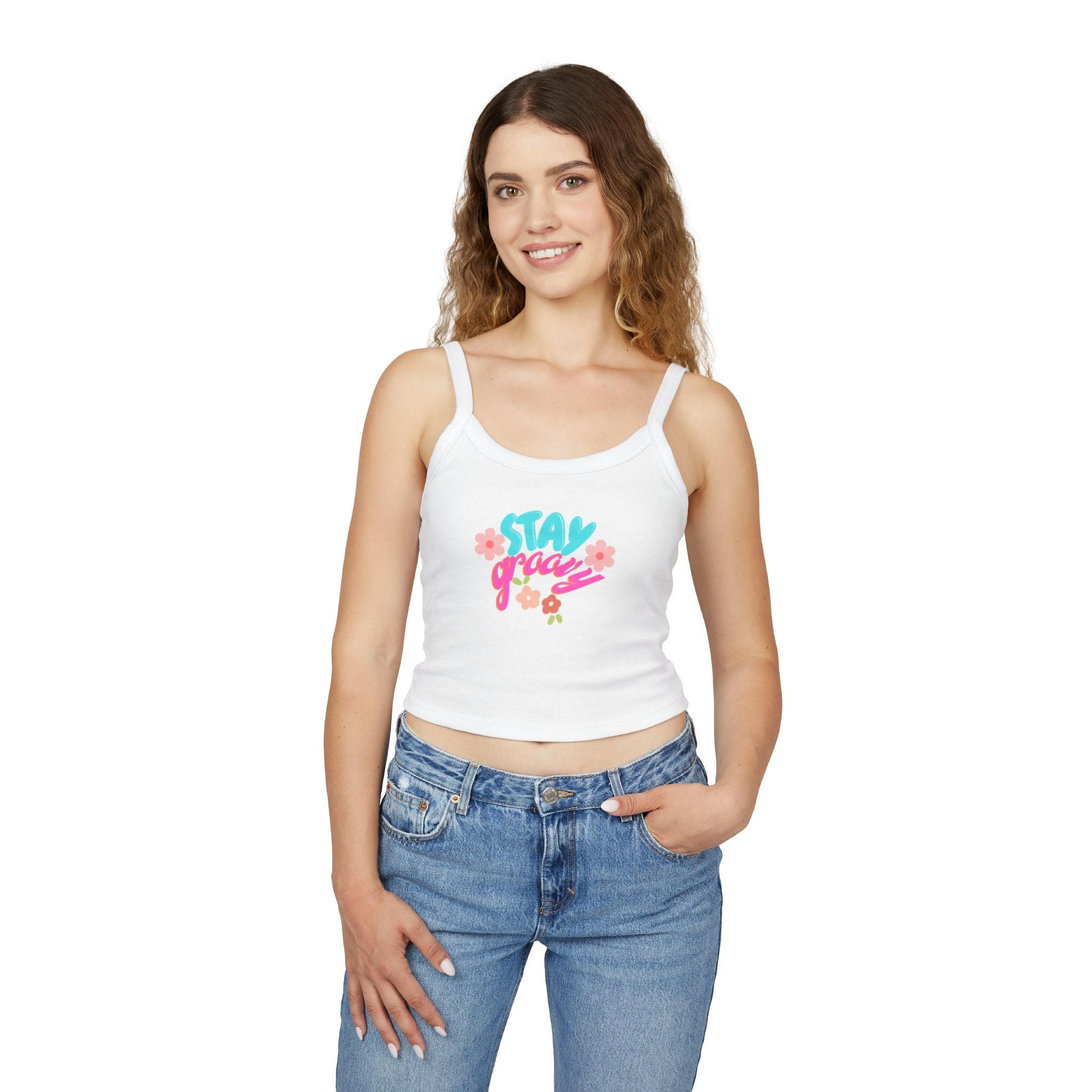 Stay Groovy Floral Tank Top