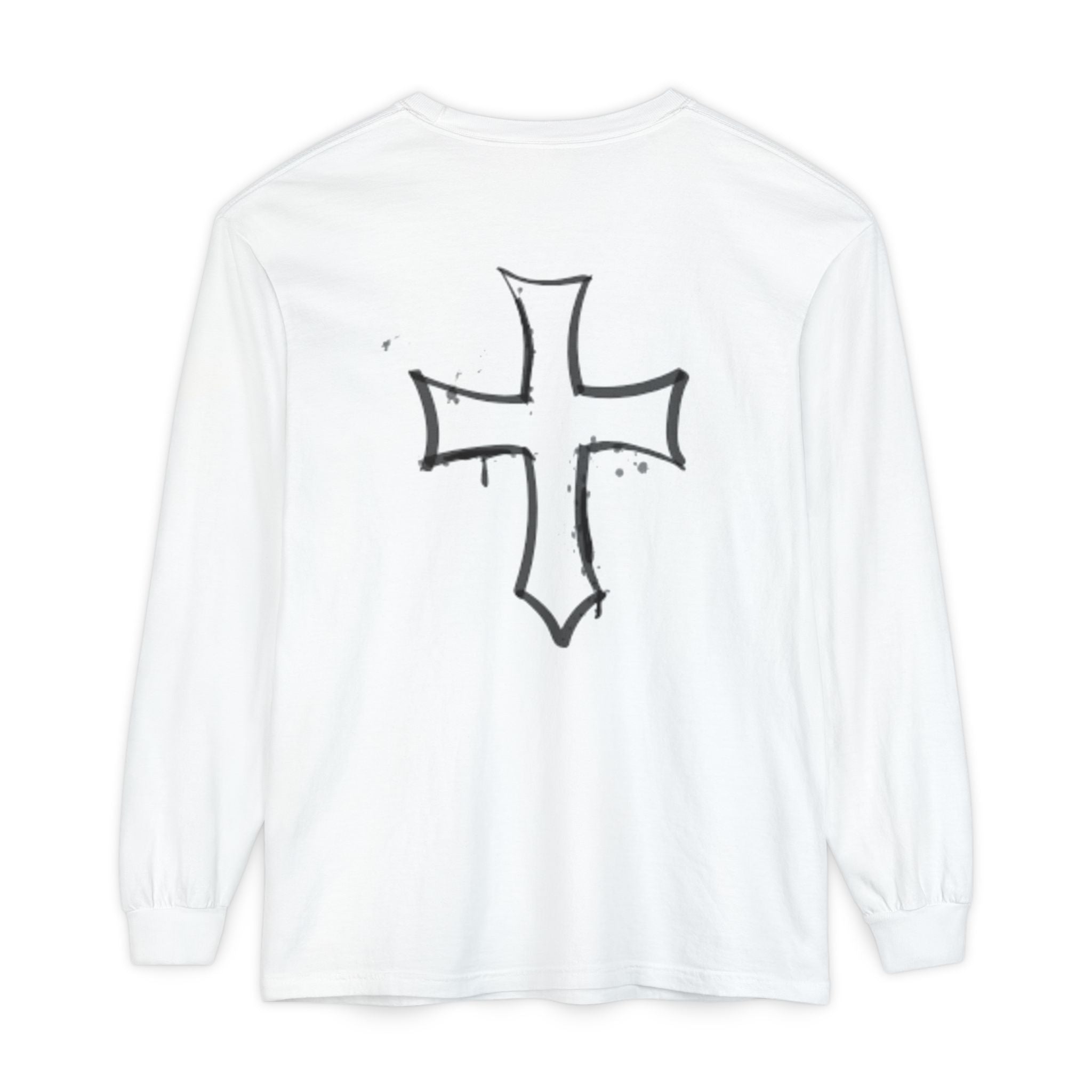 Religious Cross Long Sleeve Tee