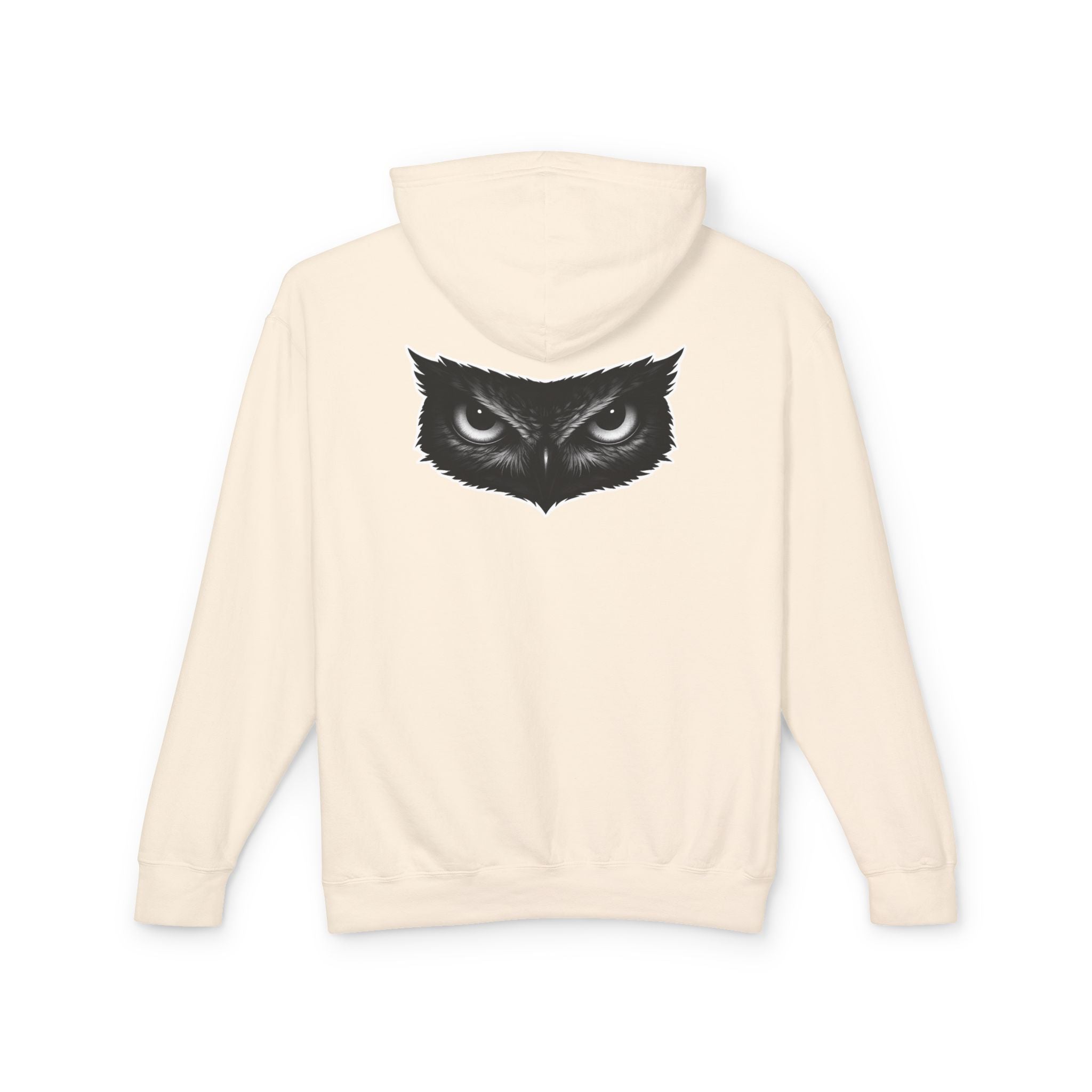 Owl Gaze Hoodie "FLAUNT" Lightweight Hooded Sweatshirt