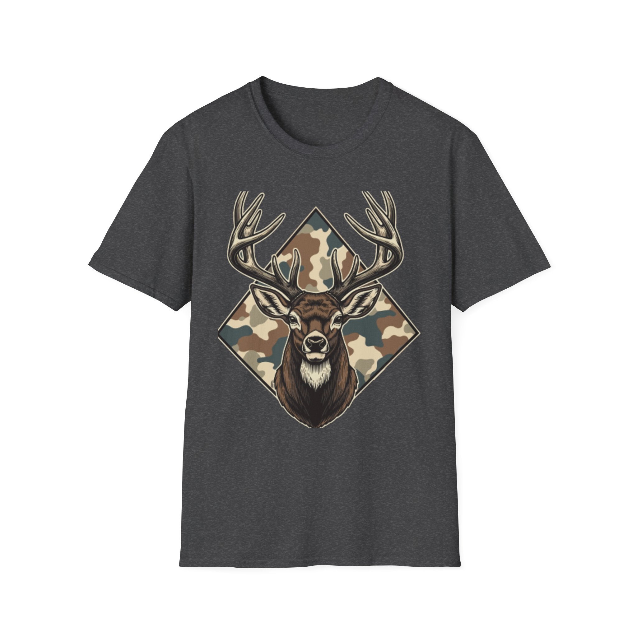 Camo Deer Buck T-Shirt – Graphic Hunting Tee