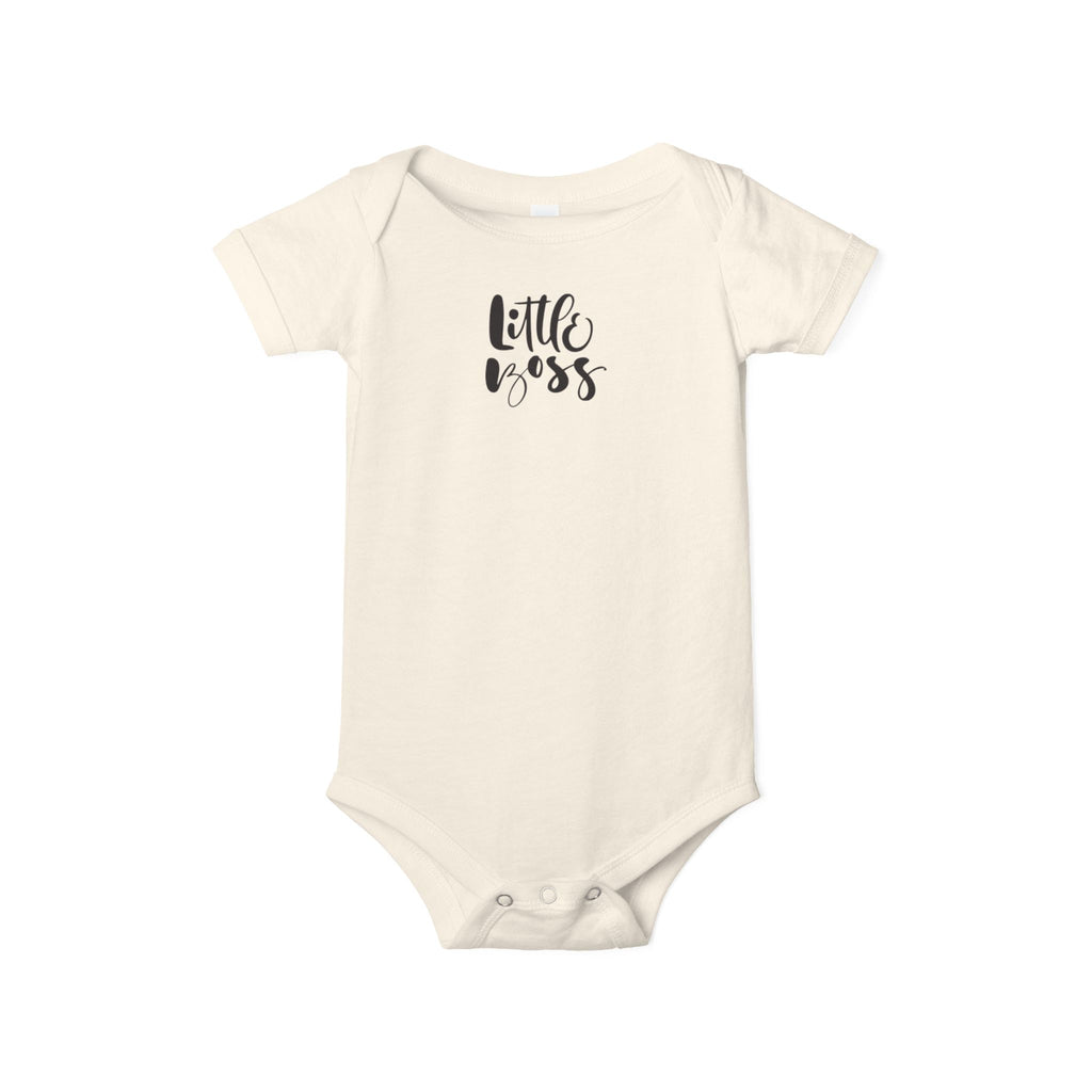 Infant One-Piece – "Little Boss" Cute Baby Bodysuit | Newborn Gift