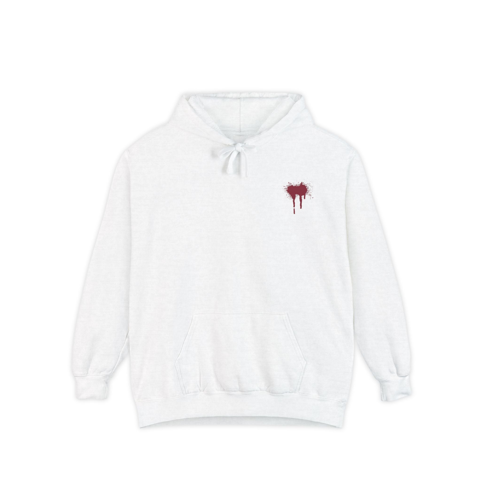 Skull Drip Hoodie — Graphic Garment-Dyed Pullover