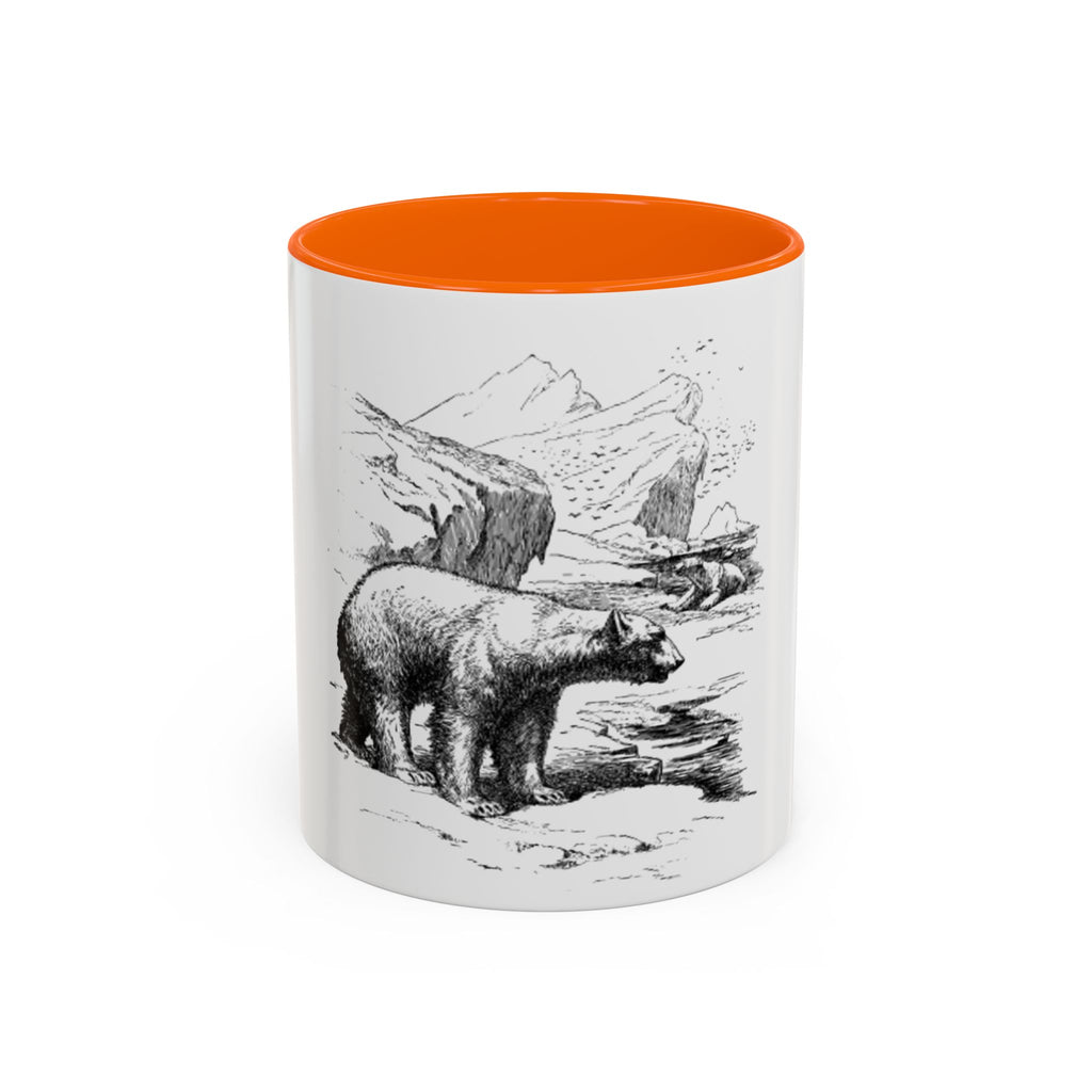 Bear Mountain Coffee Mug — Vintage Wildlife Sketch Accent Mug (11/15oz)