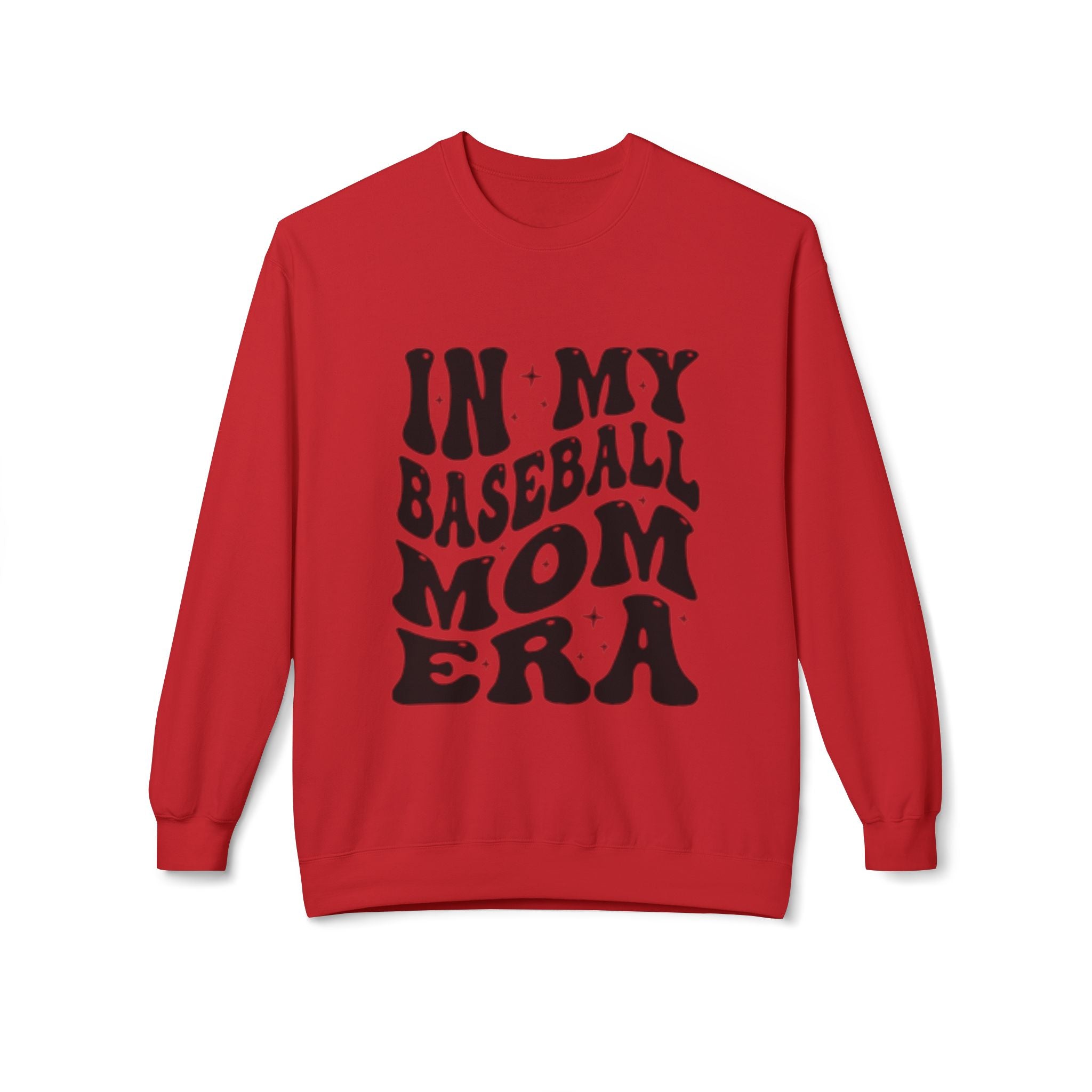 Baseball Mom Crewneck Sweatshirt - "In My Baseball Mom Era" Retro Graphic