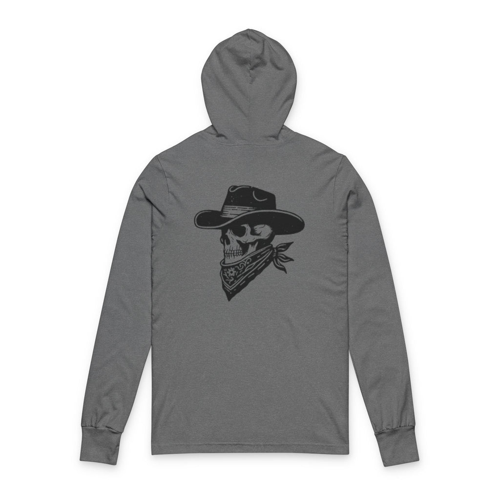 Cowboy Skull Hooded Long Sleeve Tee