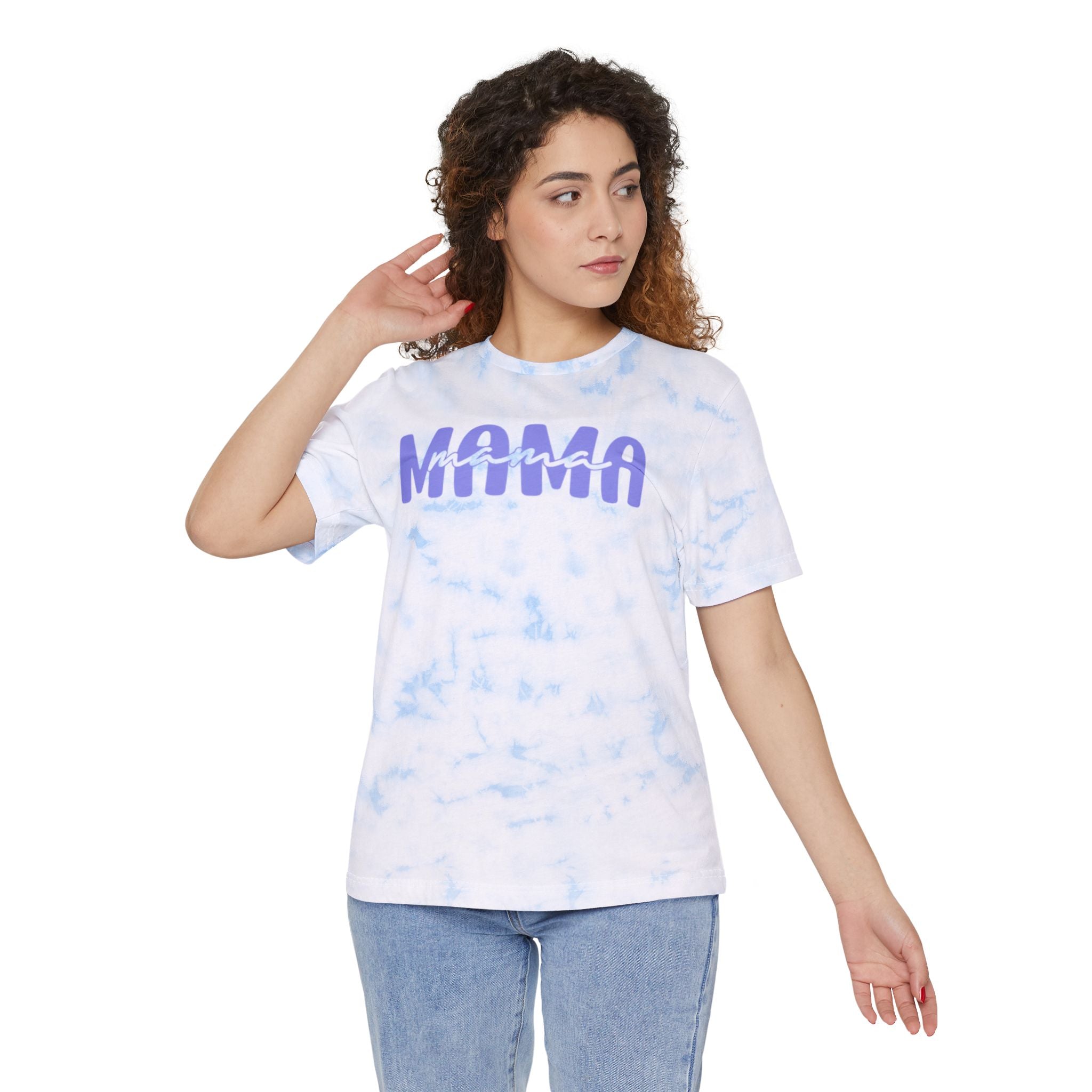 Mama Tie-Dye Tee — Pastel Retro 'Mama' Graphic Shirt